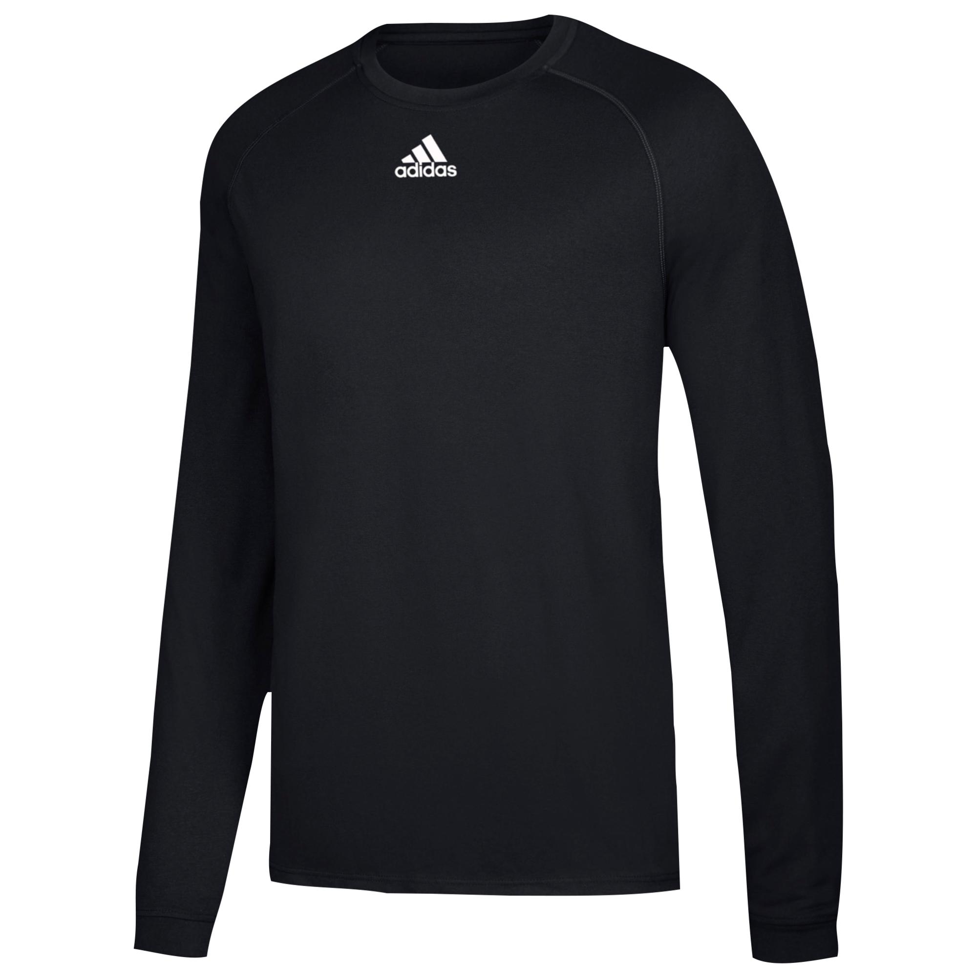 adidas Team Climalite Long Sleeve T-shirt in Black for Men - Lyst