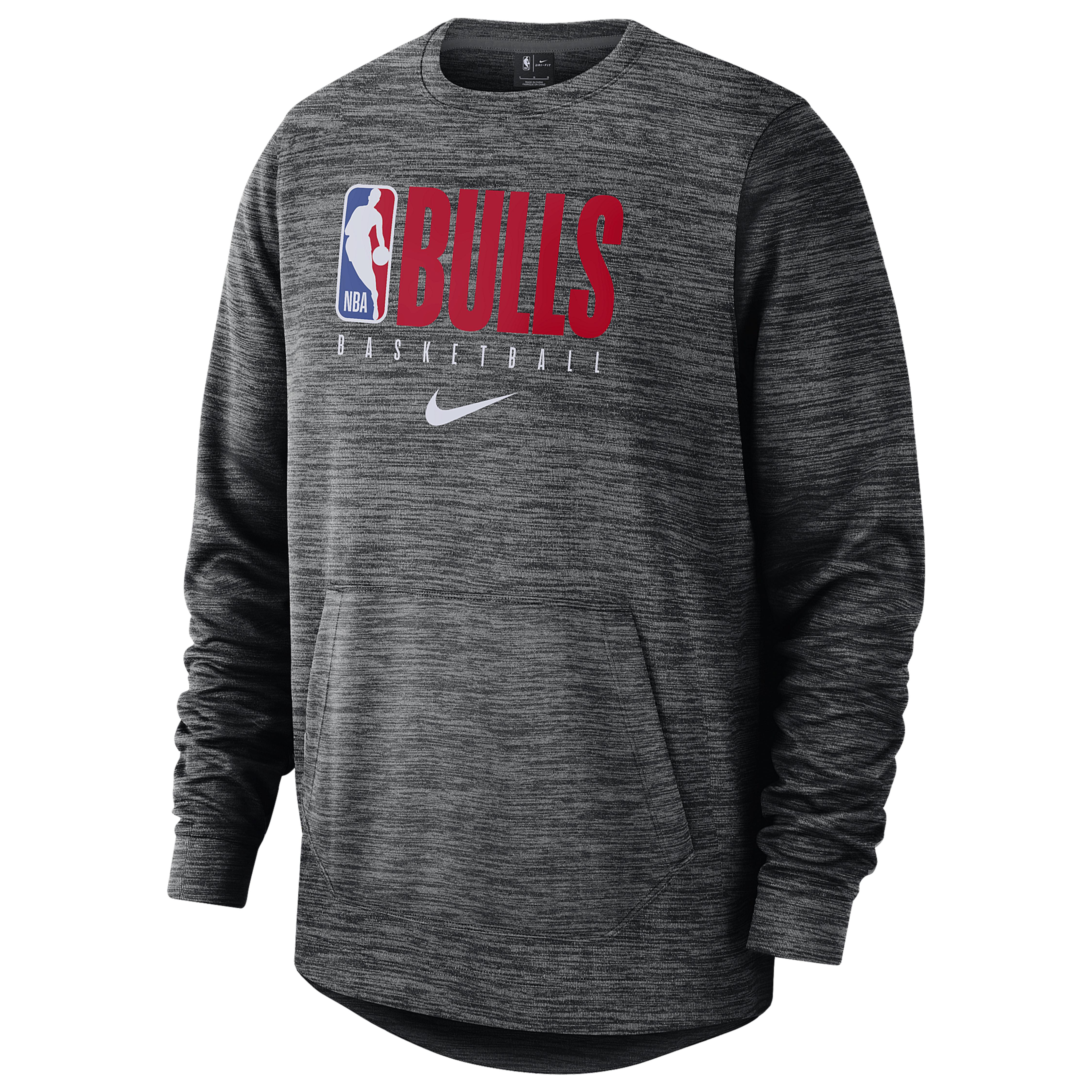Nike Synthetic Nba Spotlight Pullover Crew in Black Heather/Pewter ...