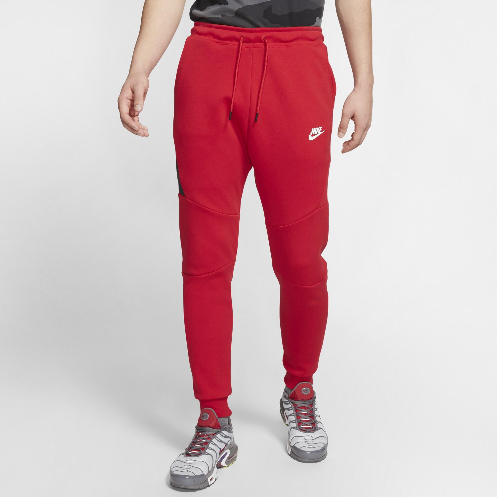 Nike Tech Fleece Joggers in University Red/White (Red) for Men - Lyst