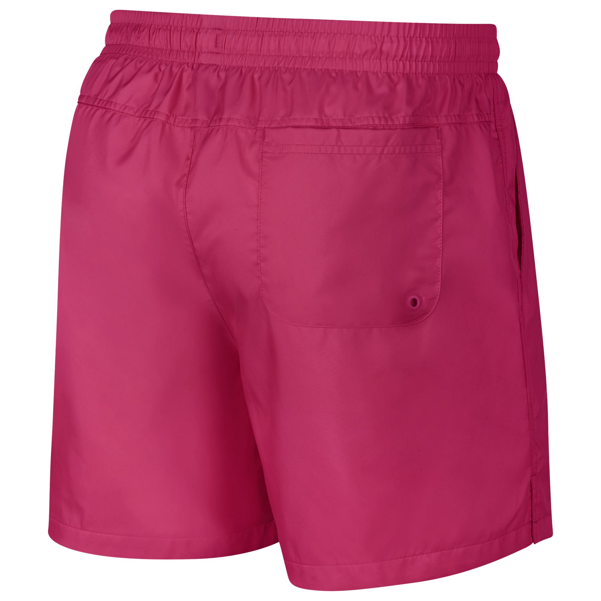 nike club essentials woven flow shorts pink