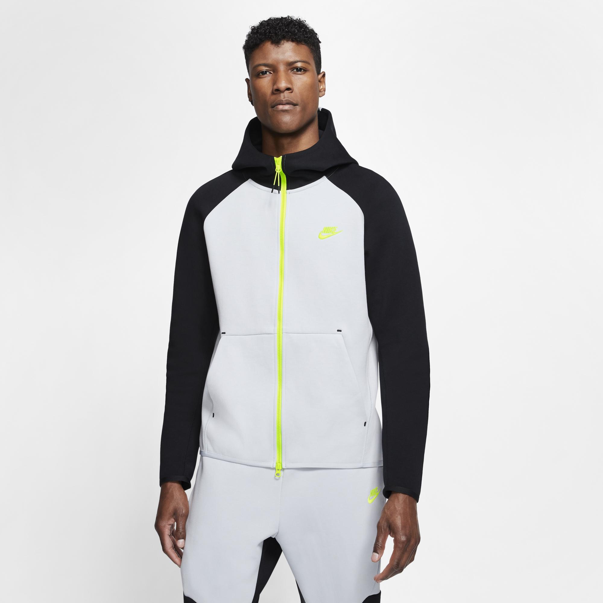 Nike Catching Air Tech Fleece Full-zip Hoodie in Black for Men - Lyst
