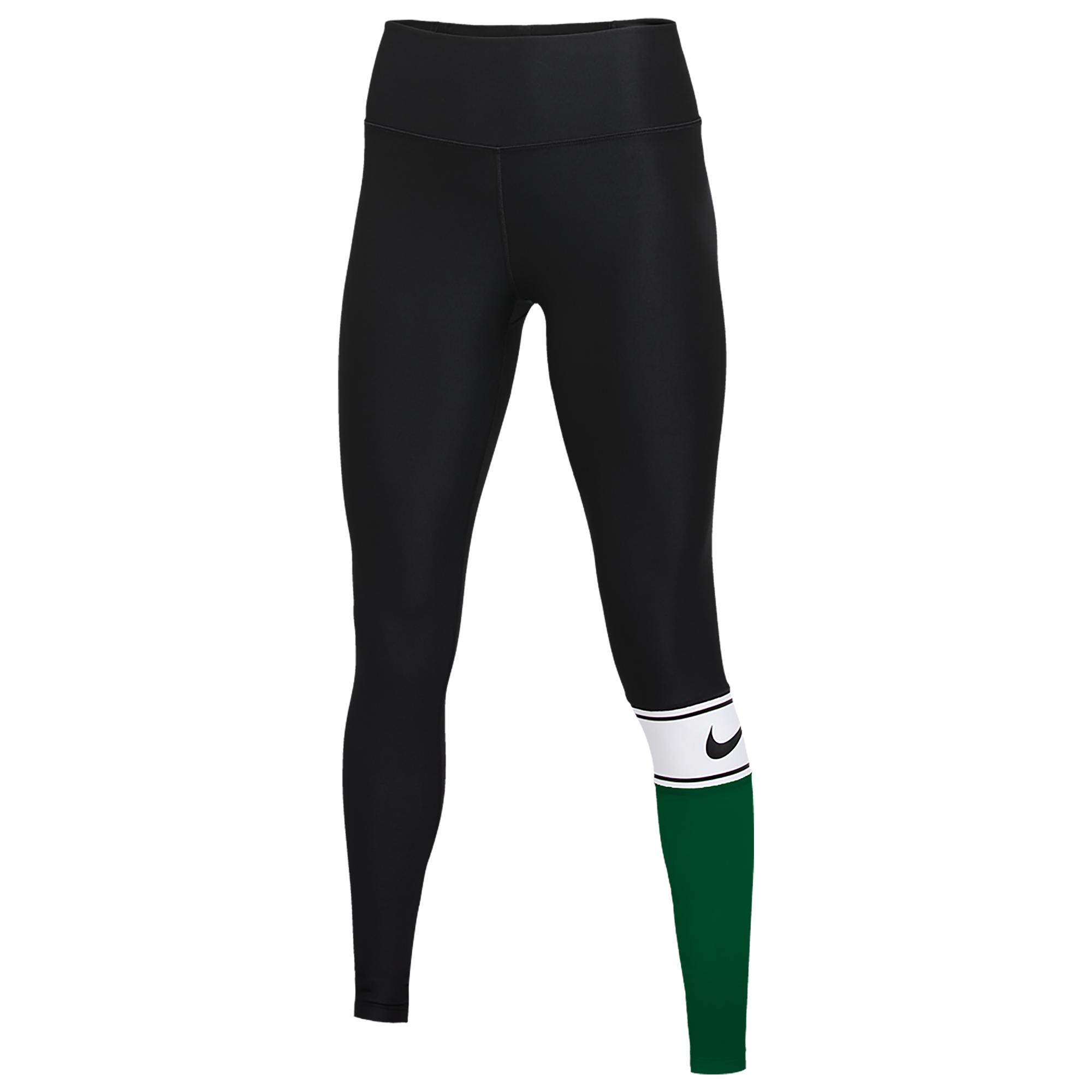 nike team authentic colorblock power tights