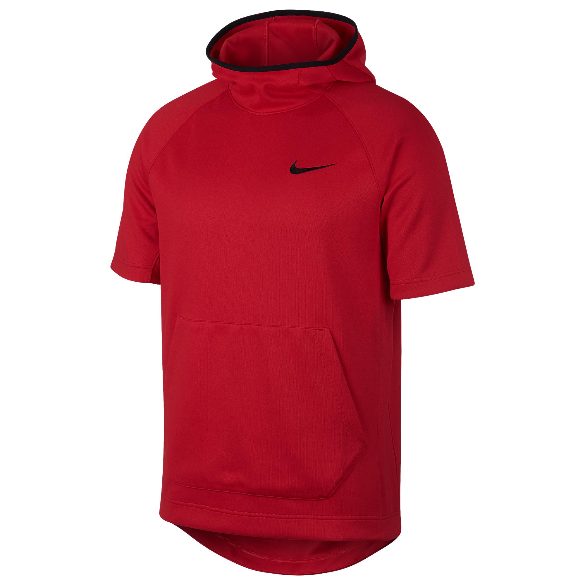 Nike Synthetic Spotlight Short Sleeve Hoodie in University Red/Black (Red)  for Men - Lyst
