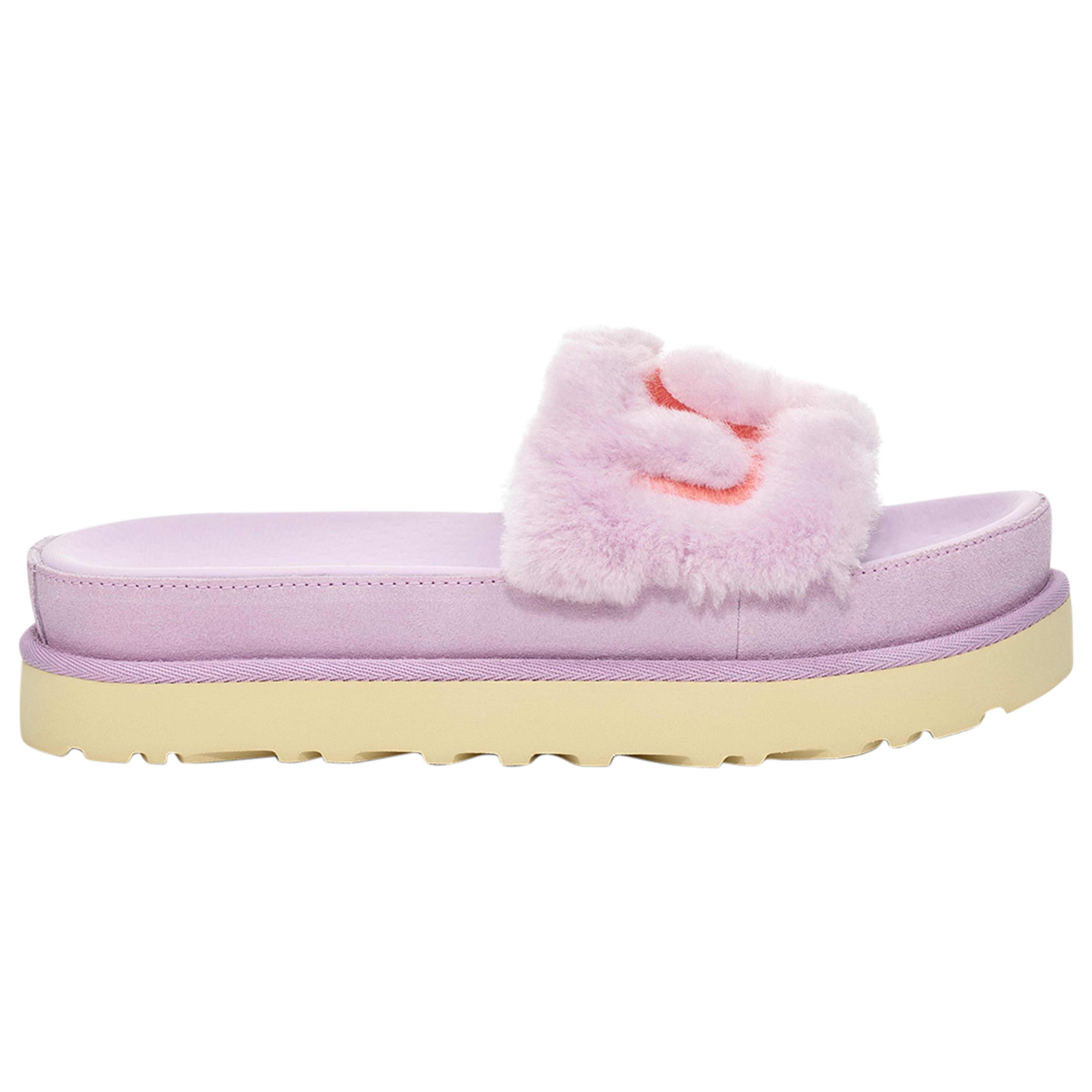 ugg laton fur slide purple