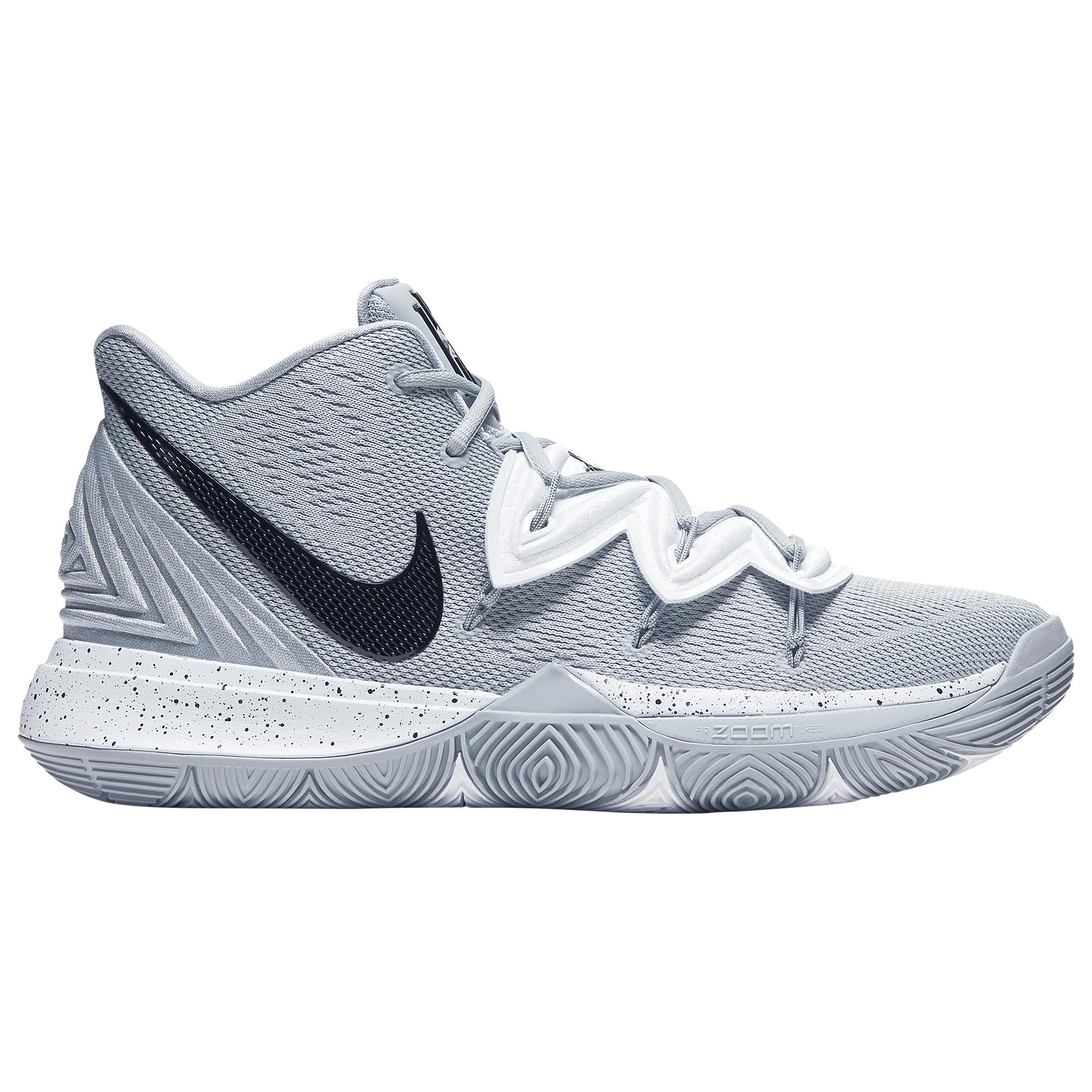 Nike Rubber Kyrie 5 Basketball Shoes in Gray for Men | Lyst