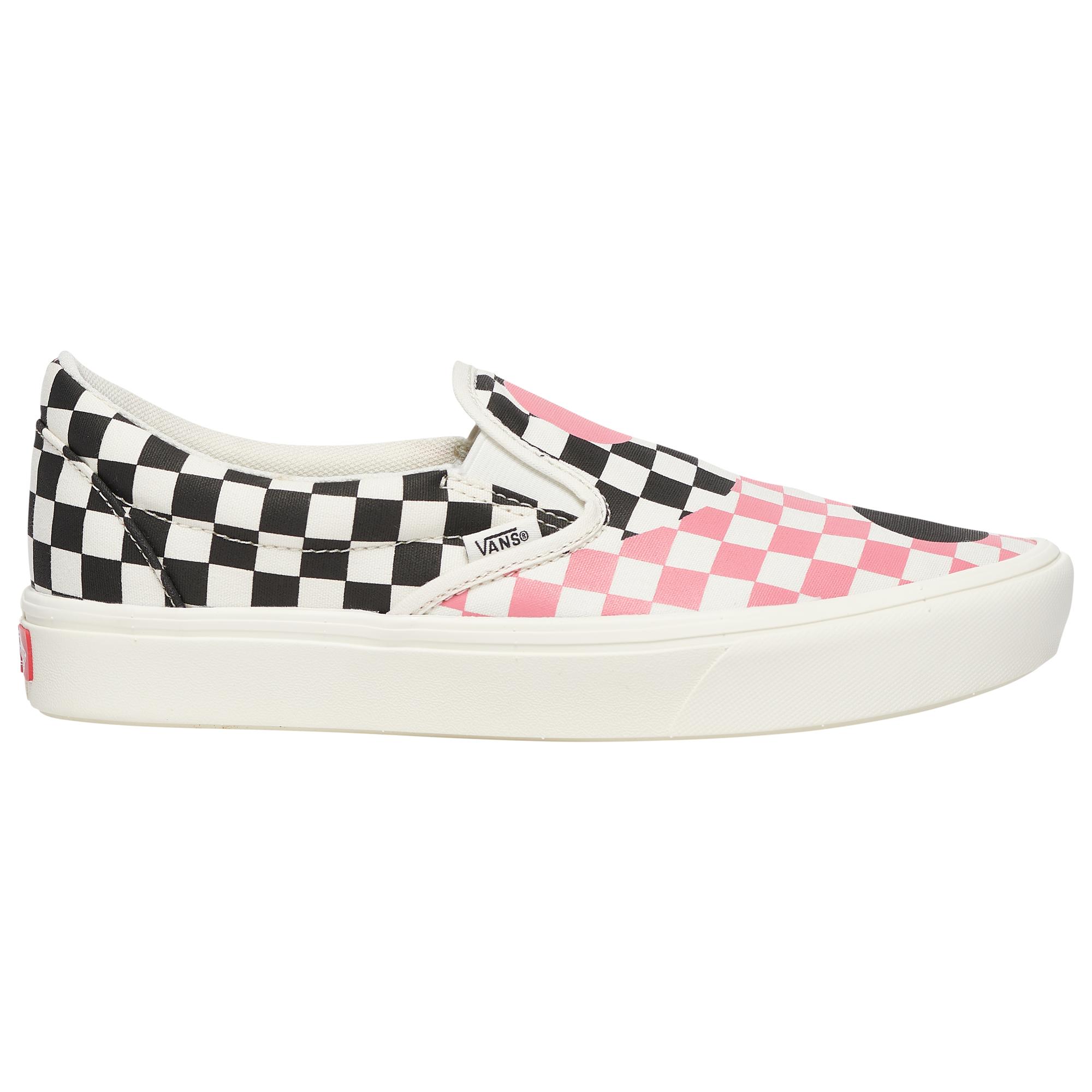 Vans Canvas Slip On Comfy Cushion - Shoes in Black/Pink/White (Pink ...