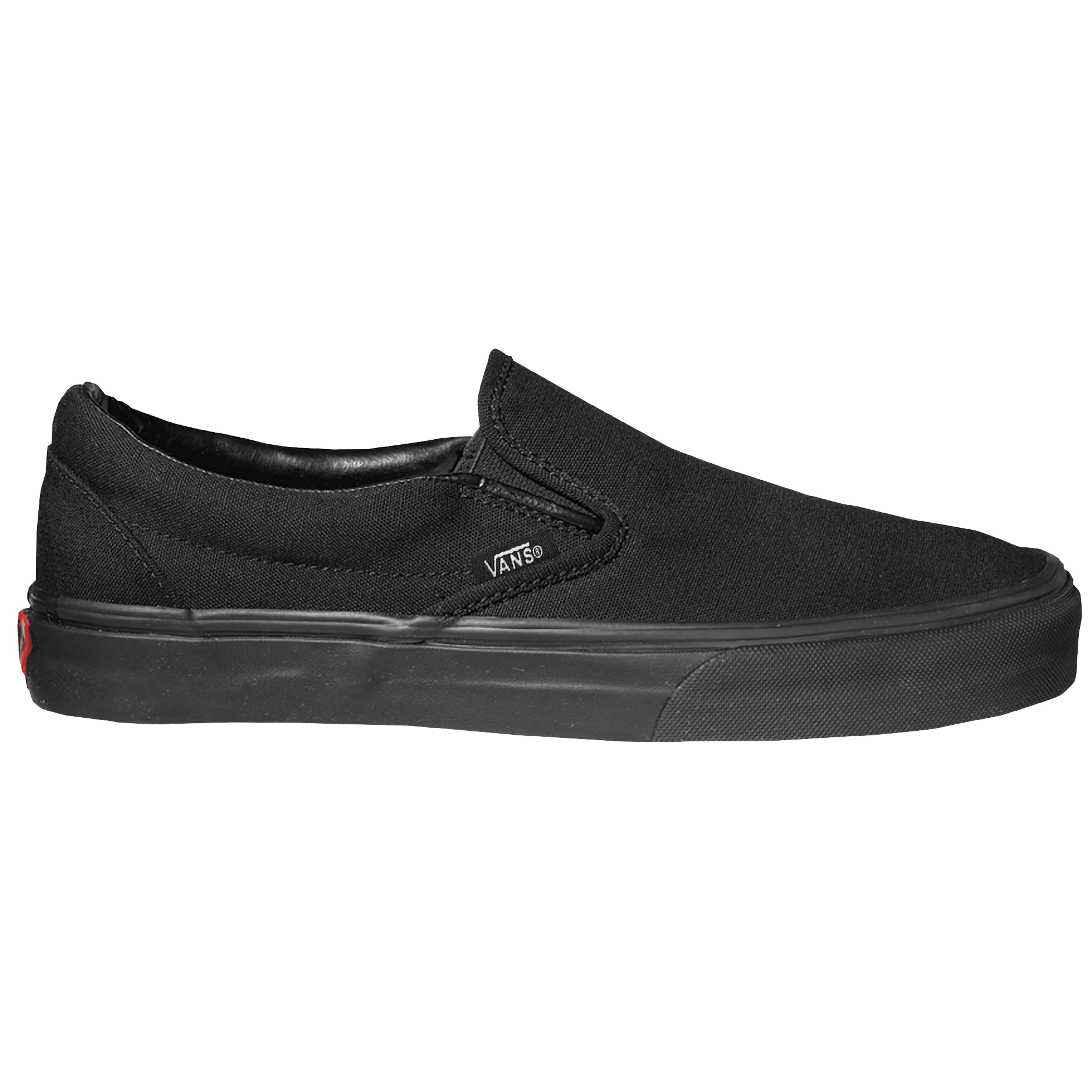 Vans Canvas Classic Slip On Active Skate/bmx Shoes in Black & Black ...