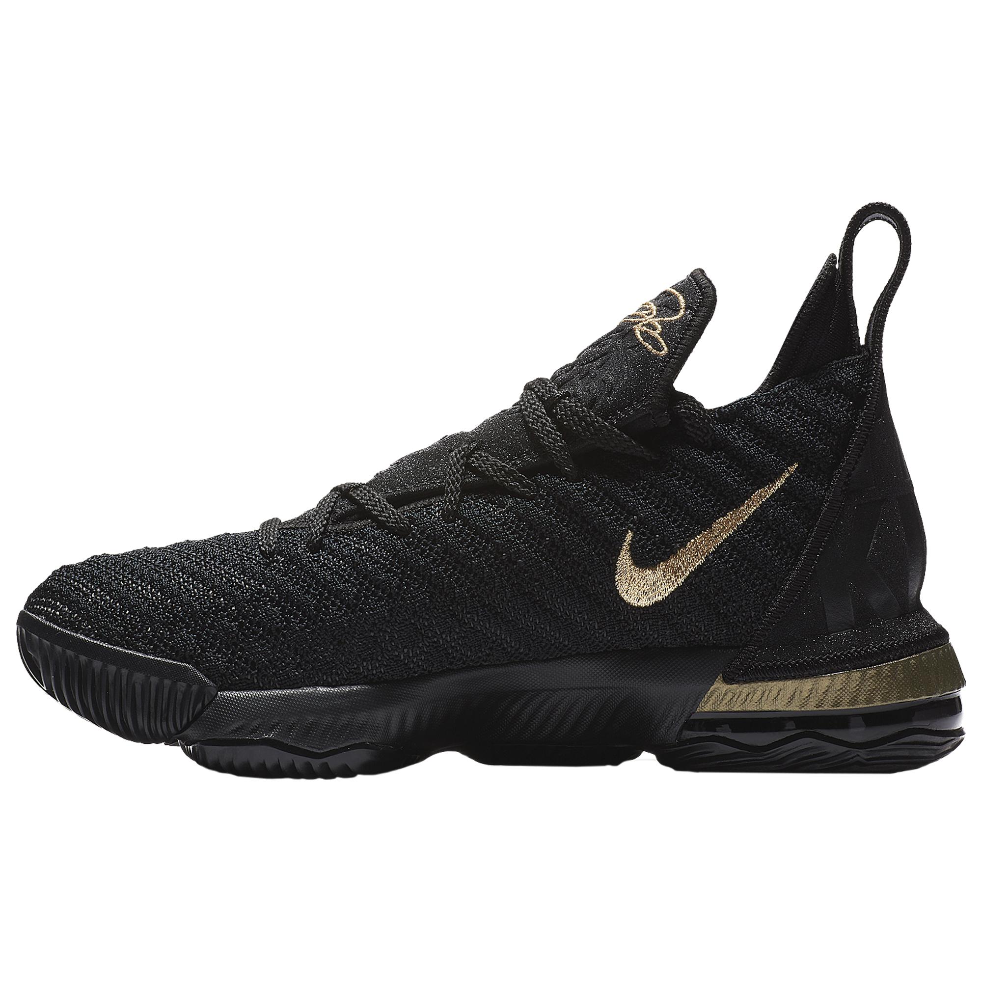 lebron xvi black and gold