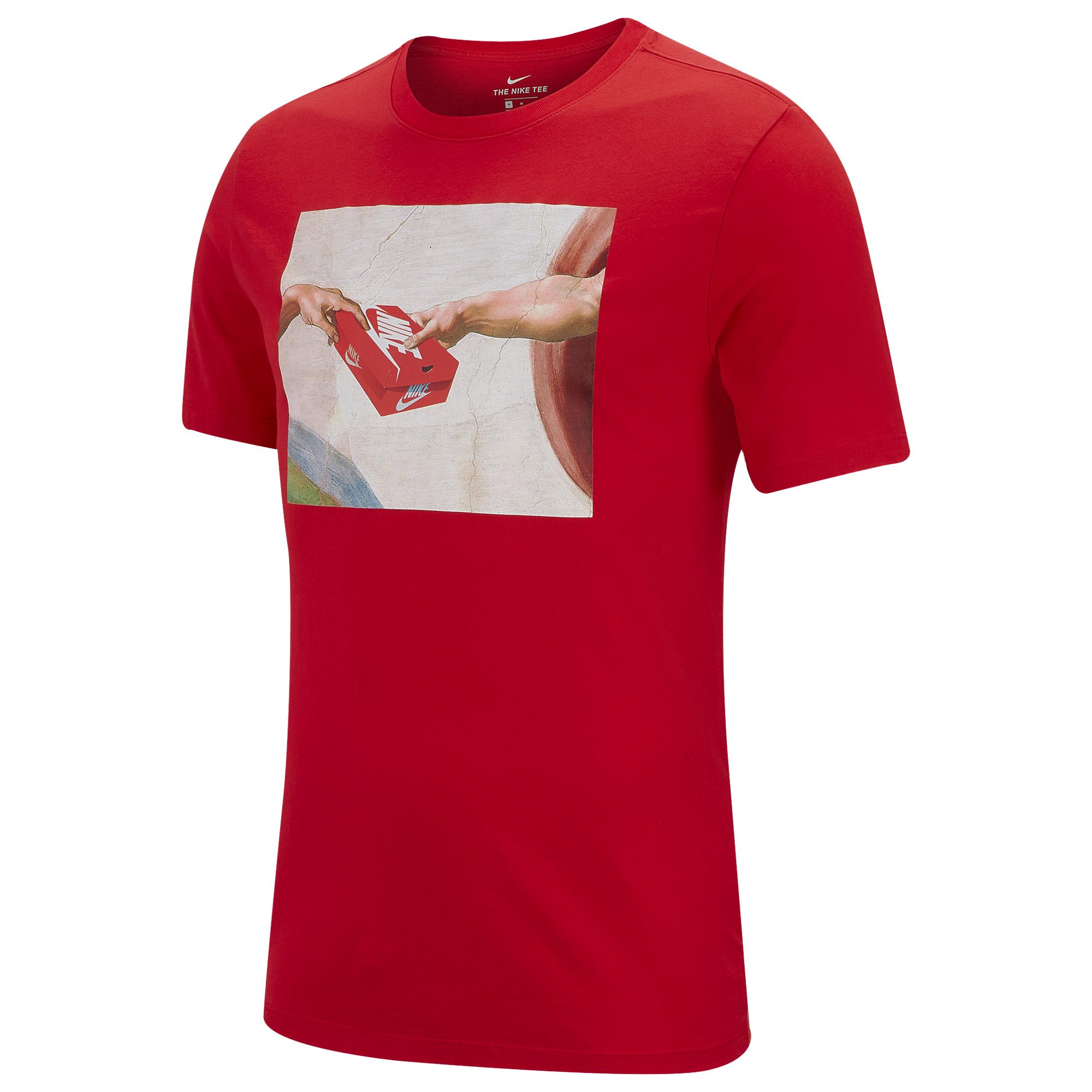 red nike t shirt