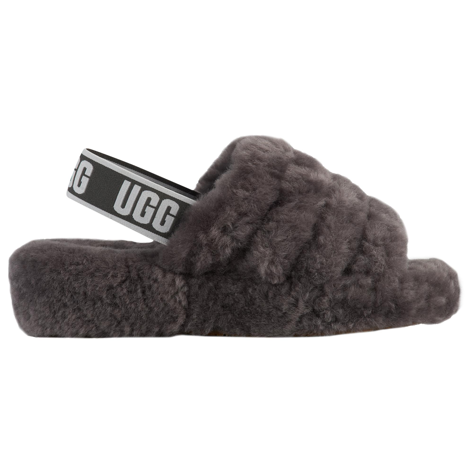 UGG Rubber Fluff Yeah Slide Shoes in Grey (Gray) - Save 57% - Lyst