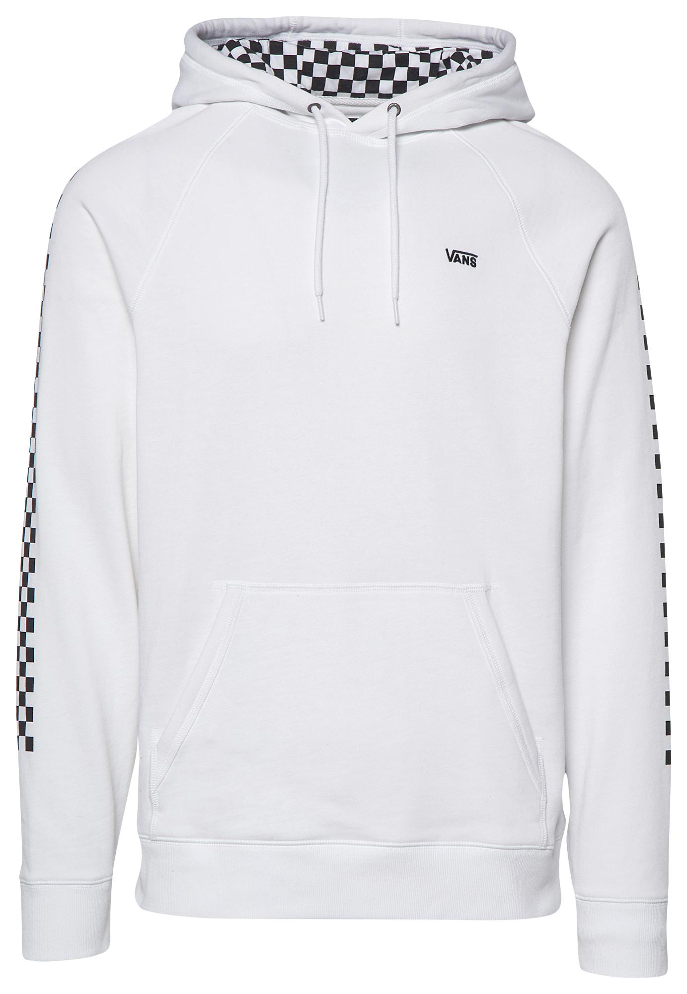 Vans Fleece Versa Checker Sleeve Pullover Hoodie in White for Men - Lyst