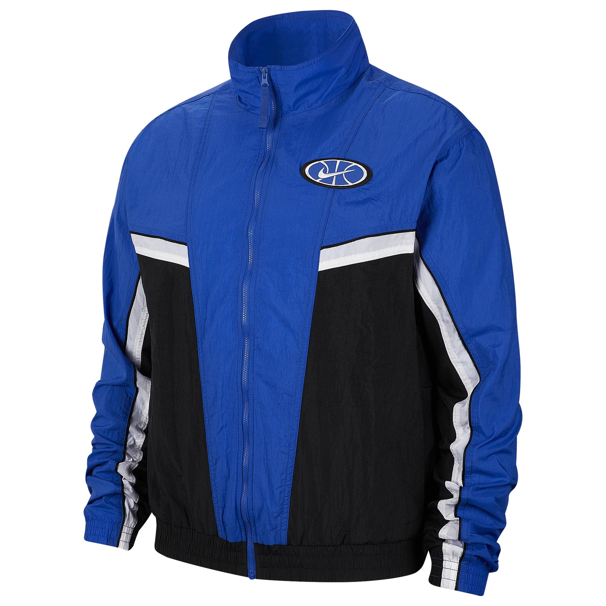 Nike Synthetic Throwback Woven Jacket in Blue for Men - Lyst