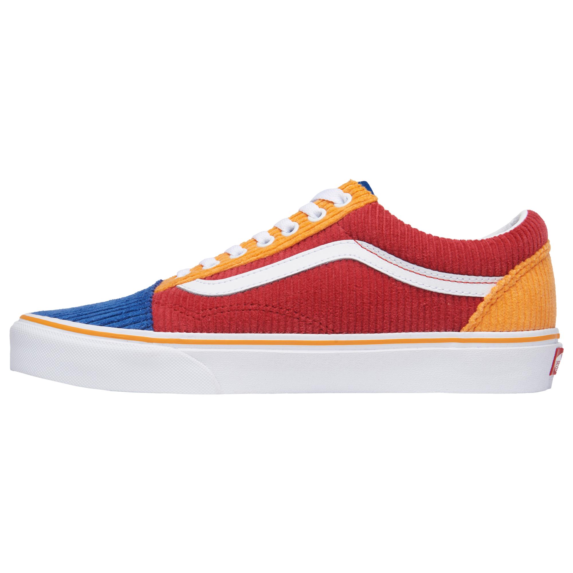 blue and orange vans shoes
