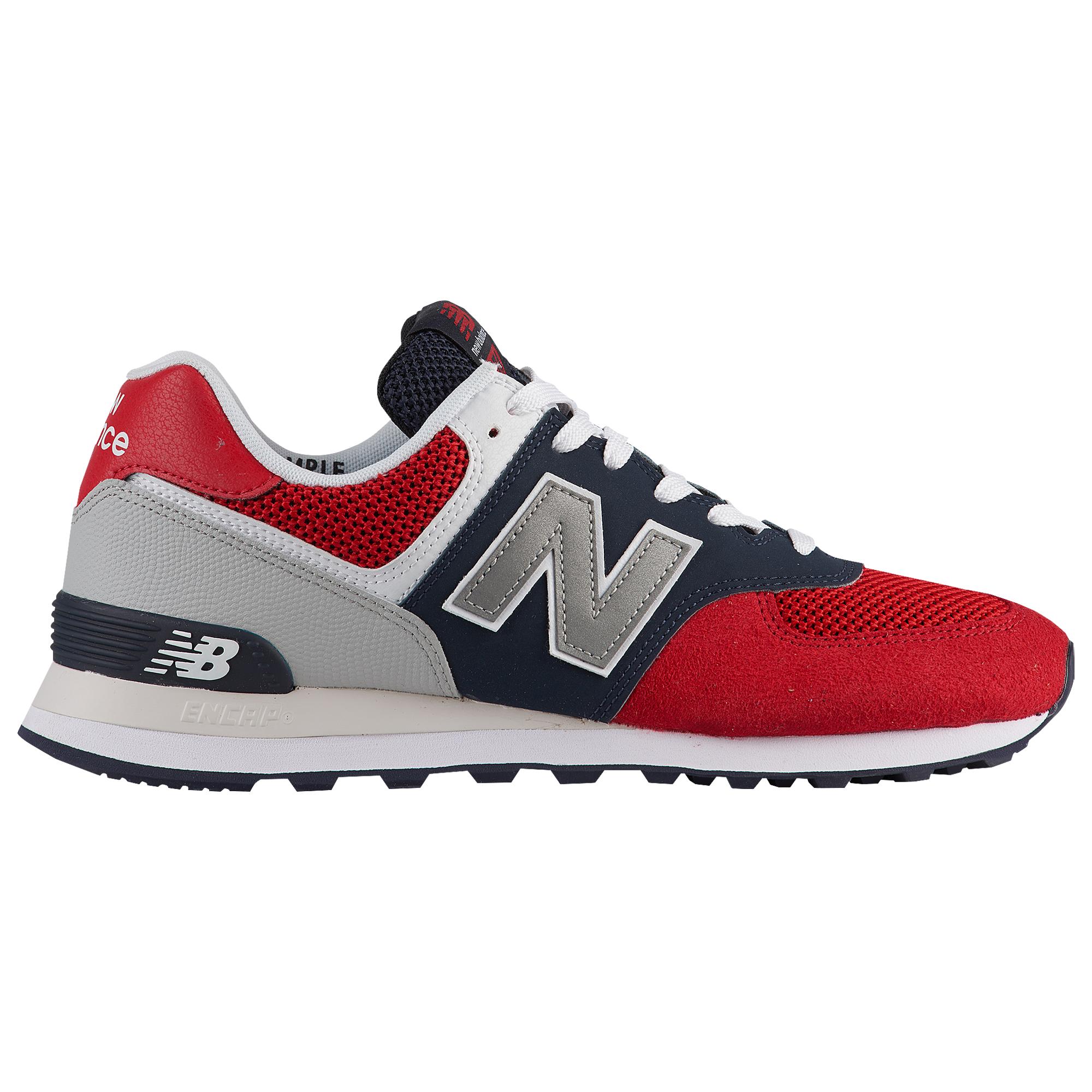 New Balance Rubber 574 Running Shoes in Red for Men - Save 56% - Lyst