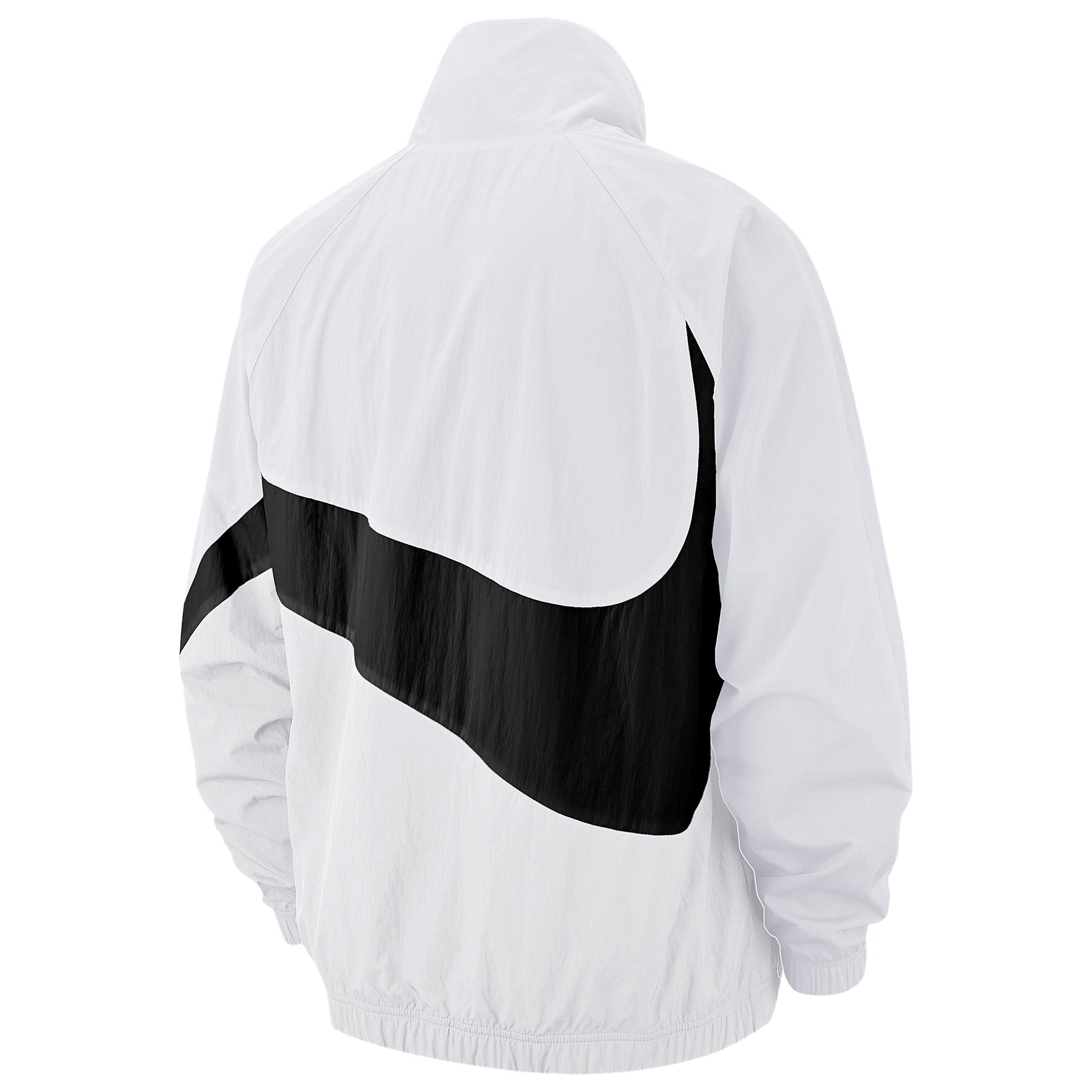 Nike Synthetic Large Swoosh Windbreaker Jacket in White/Black (White) for  Men | Lyst