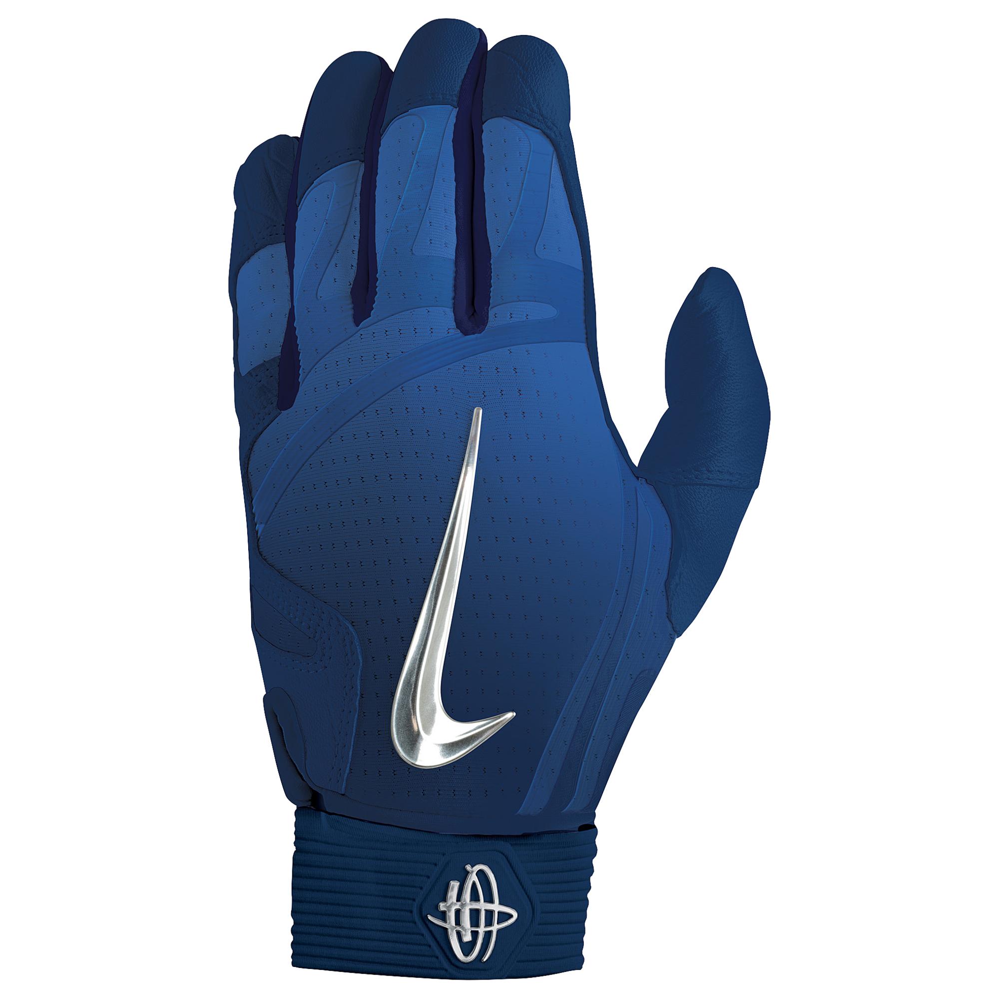 nike blue batting gloves