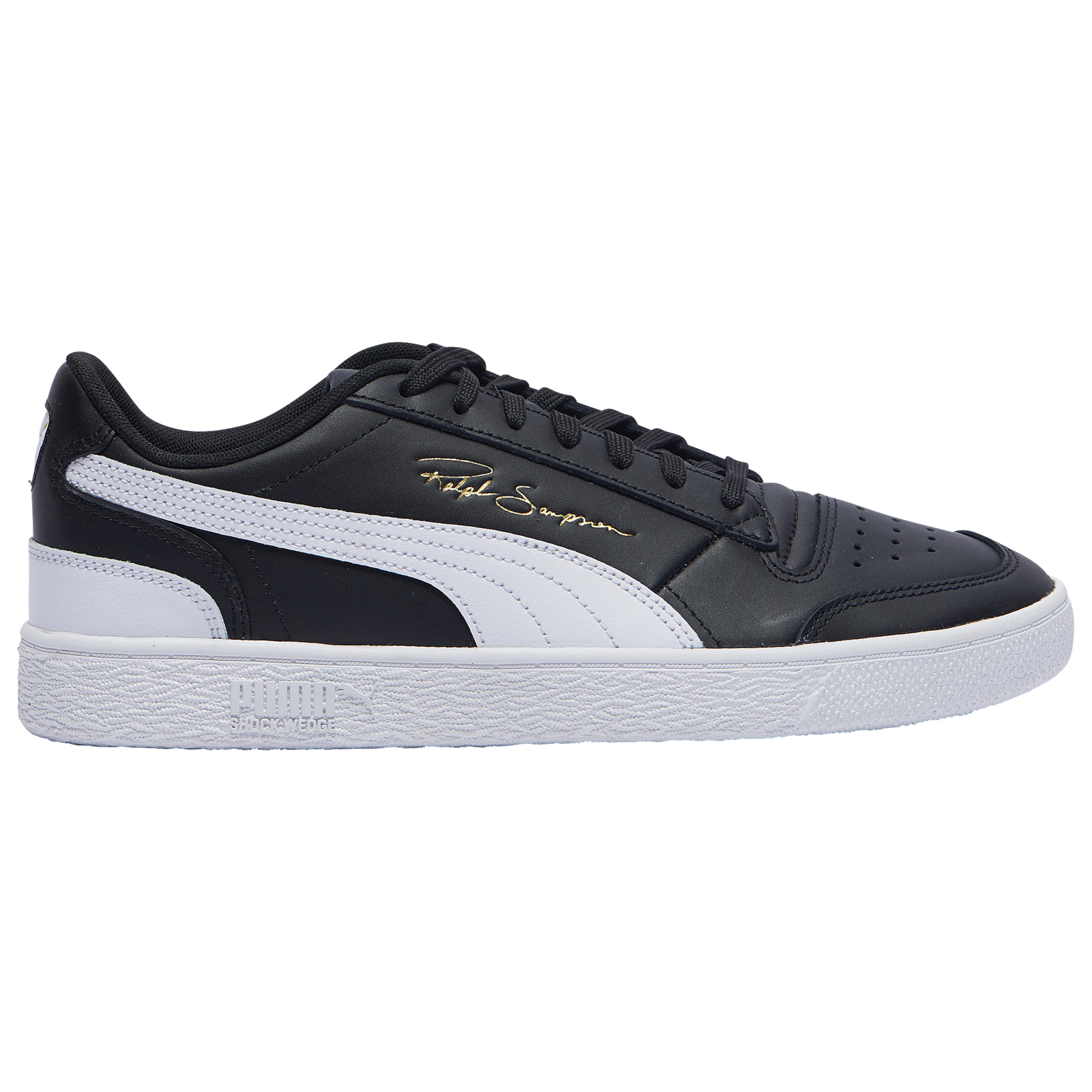 PUMA Leather Ralph Sampson Lo Basketball Shoes in Black/White/White ...