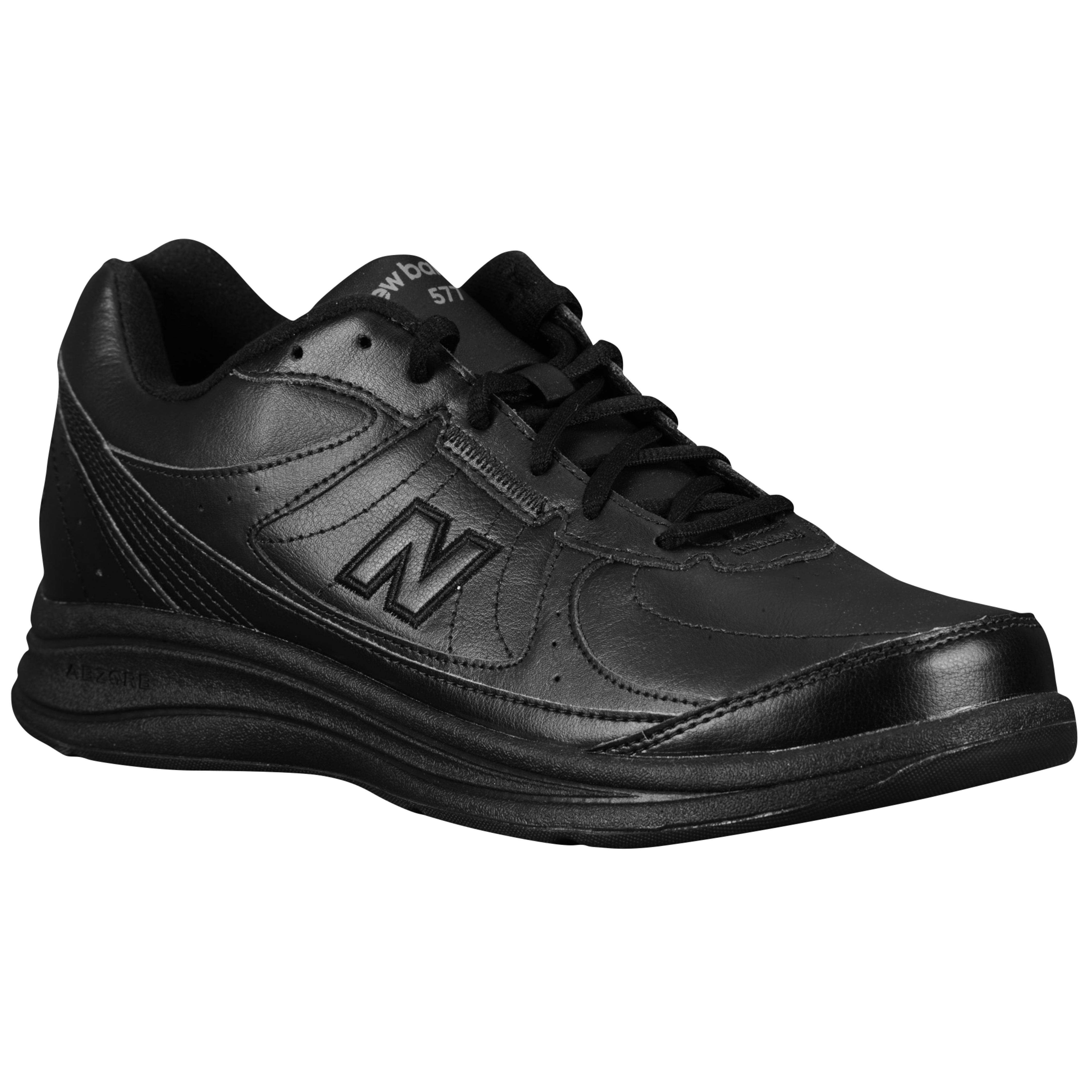 New Balance Leather 577 - Men's Walking Shoes - Black, Size 10.0 for