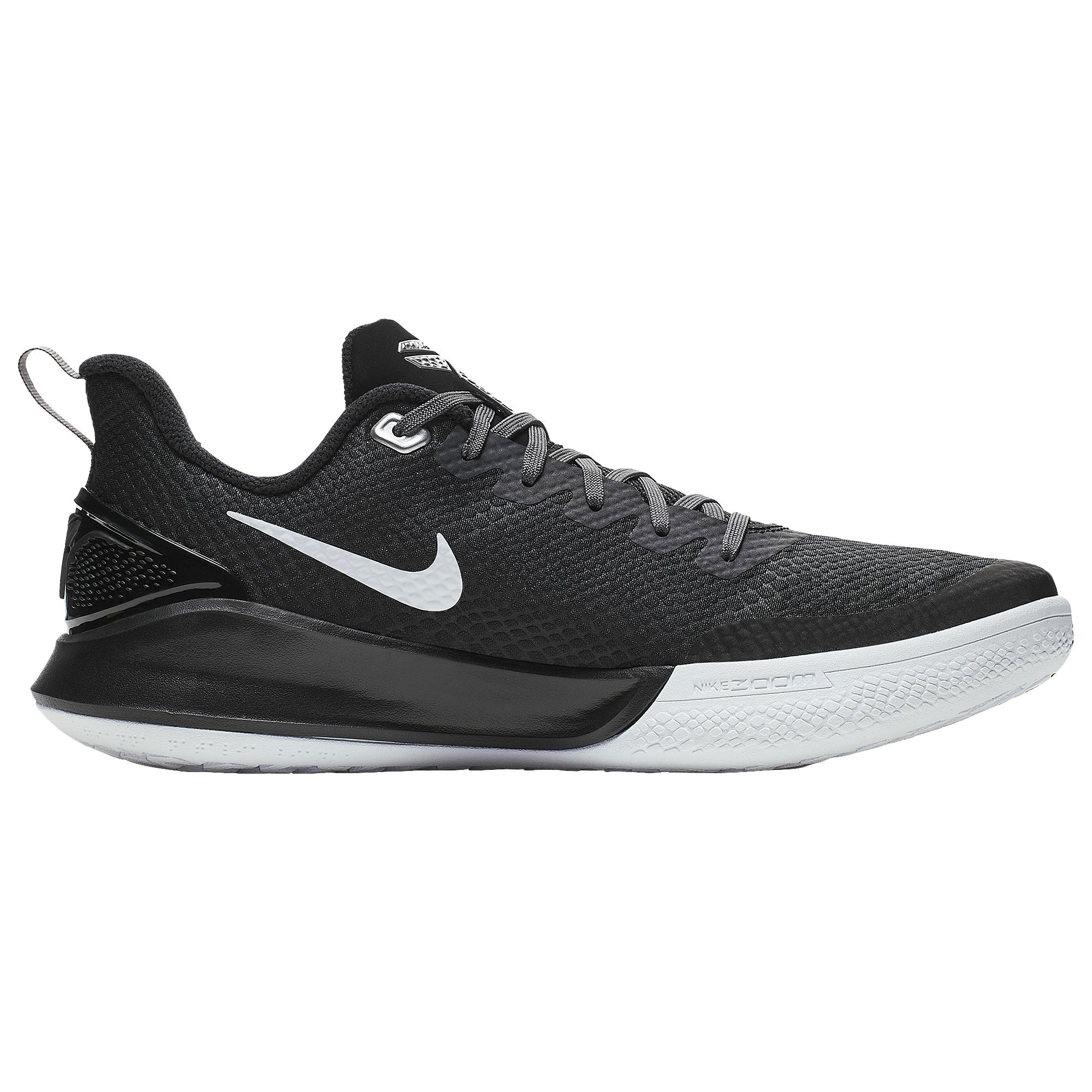 Nike Mamba Focus Basketball Shoes in Black/White Dark Grey Metallic s ...