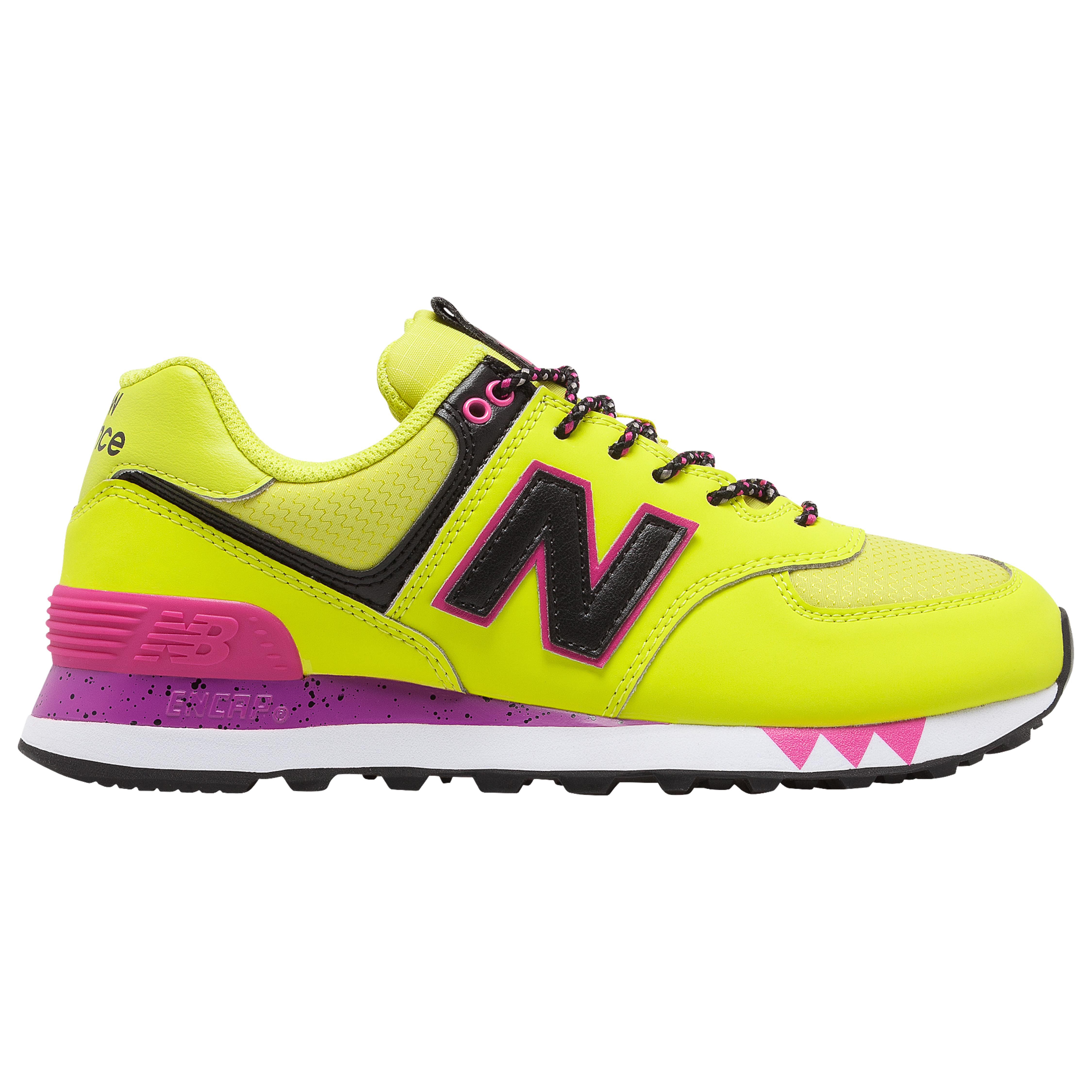 New Balance Suede 574 Classic in Yellow/Black (Yellow) - Lyst