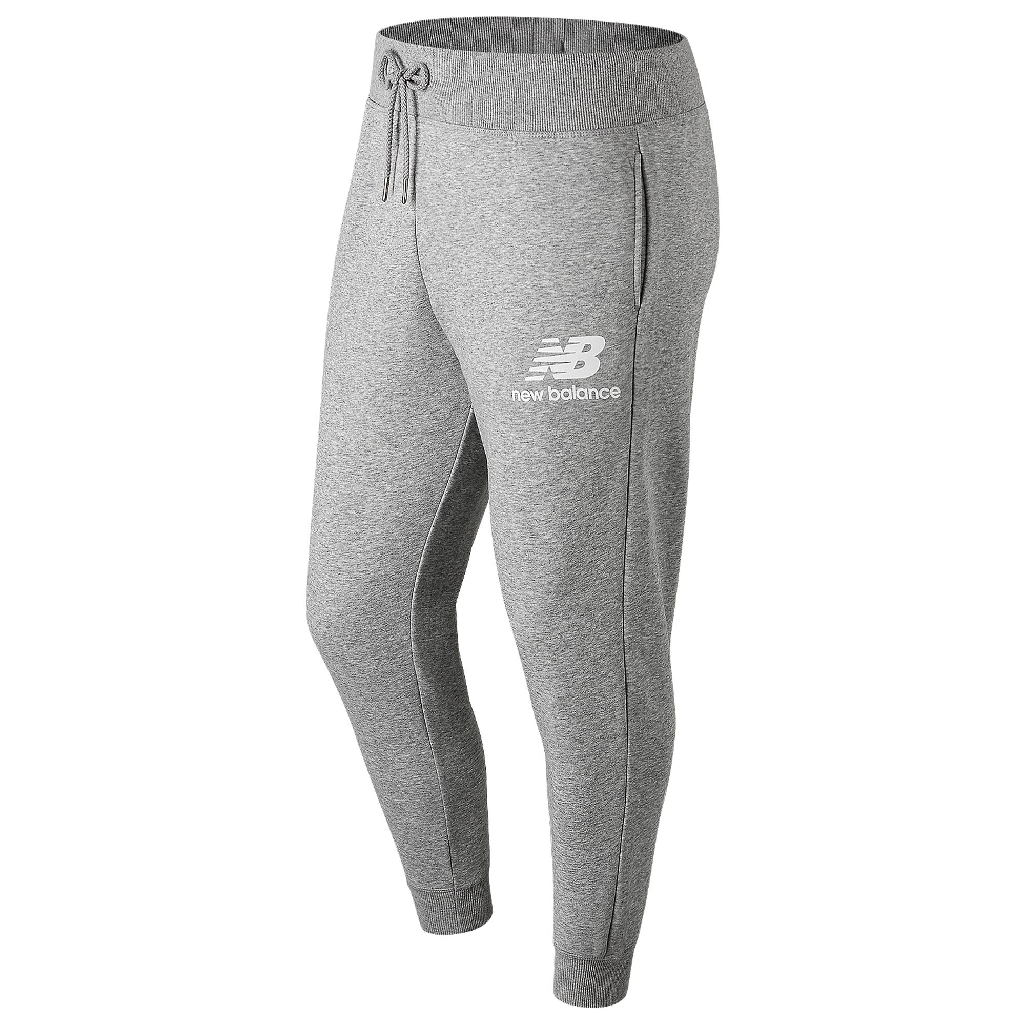 New Balance Essentials Stacked Logo Sweatpants in Gray for Men - Lyst