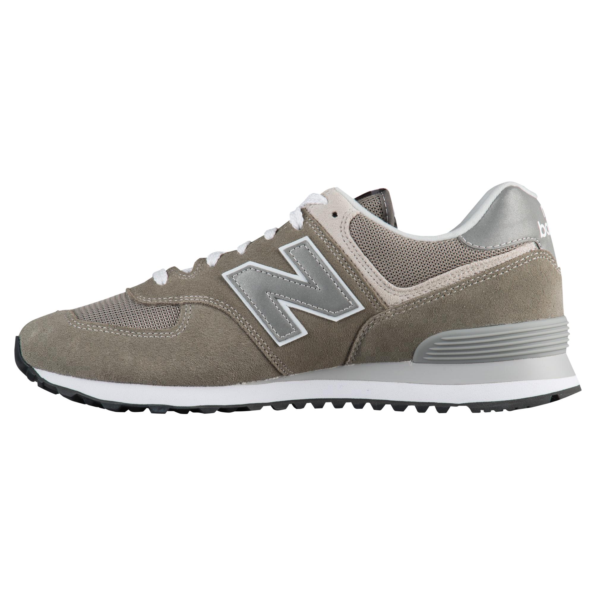 New Balance Gray 574 Classic Running Shoes for men