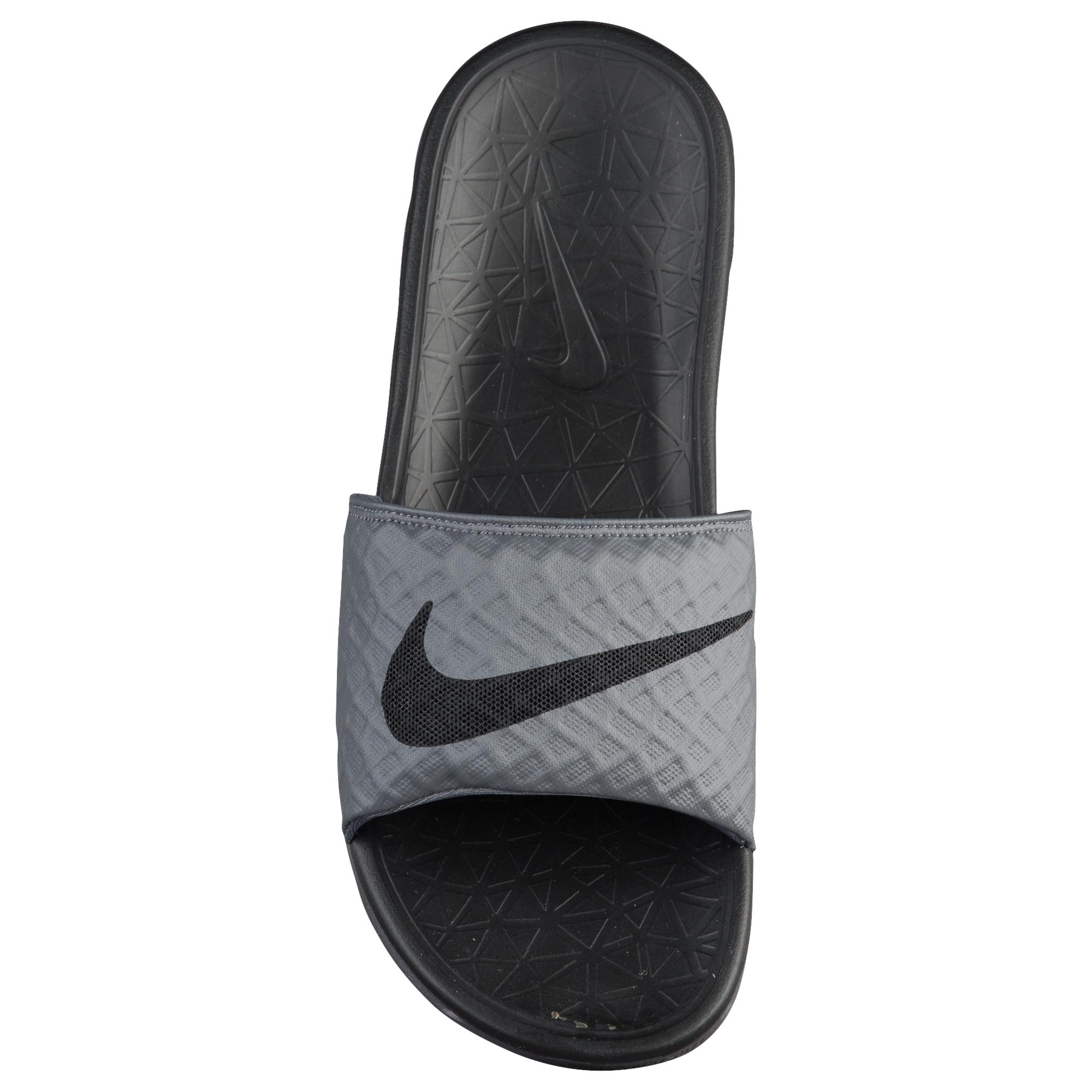 Nike Benassi Solarsoft Slide 2 in Dark Grey/Black (Red) for Men - Lyst