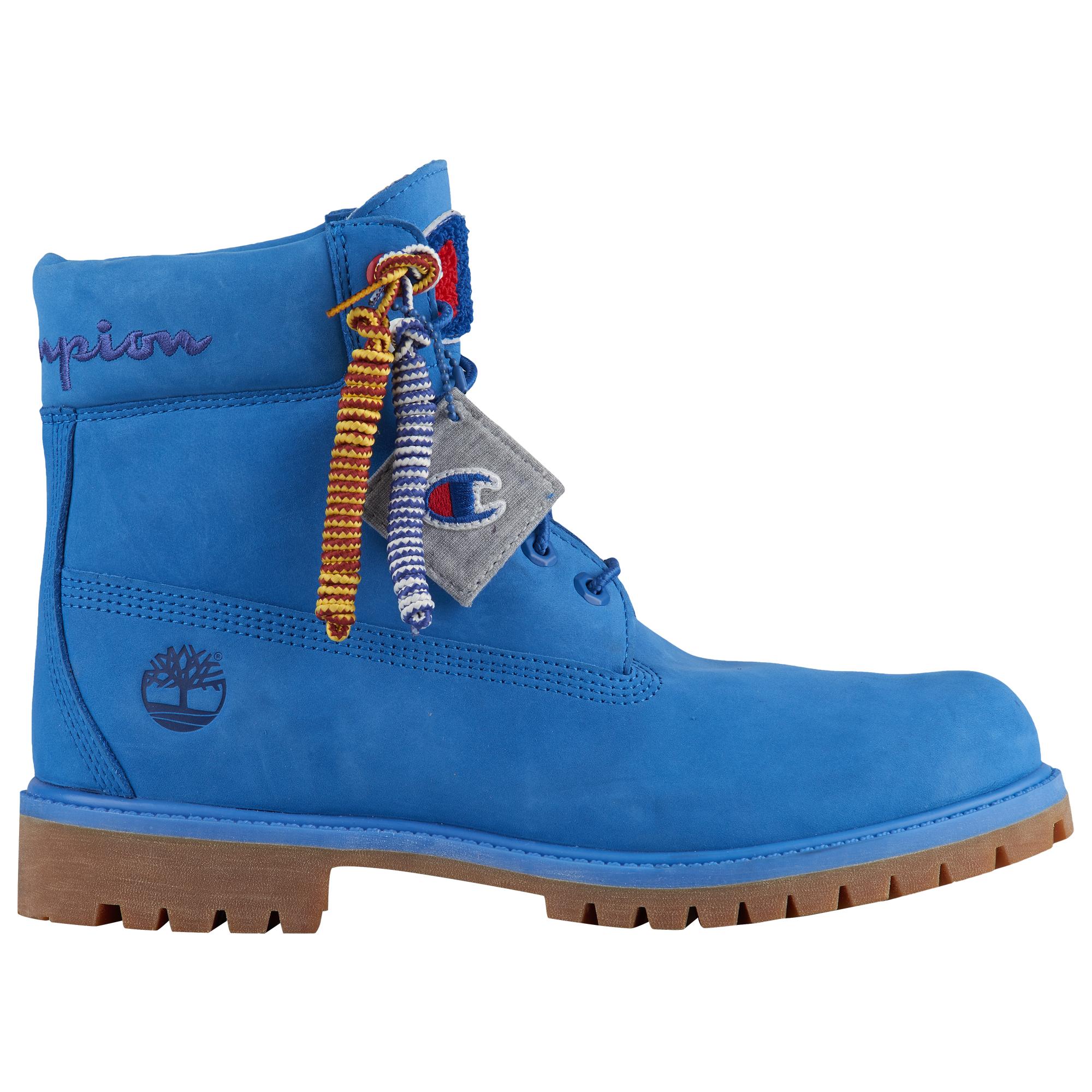 champion blue timberland boots