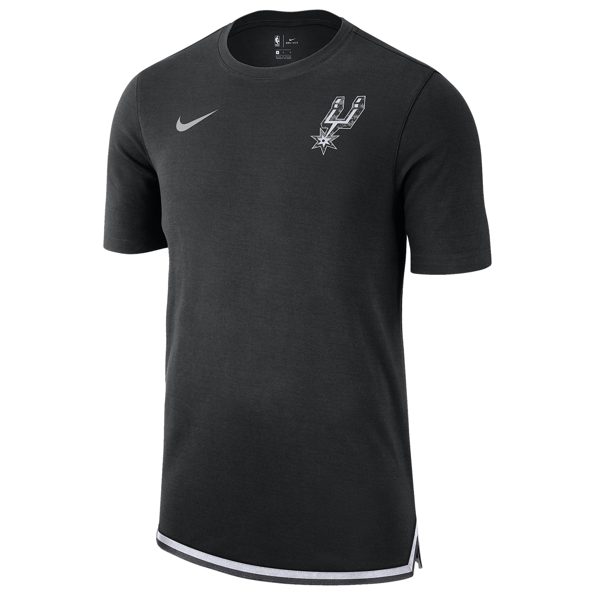 Nike San Antonio Spurs Nba City Edition Dna Essential Top in Black for ...