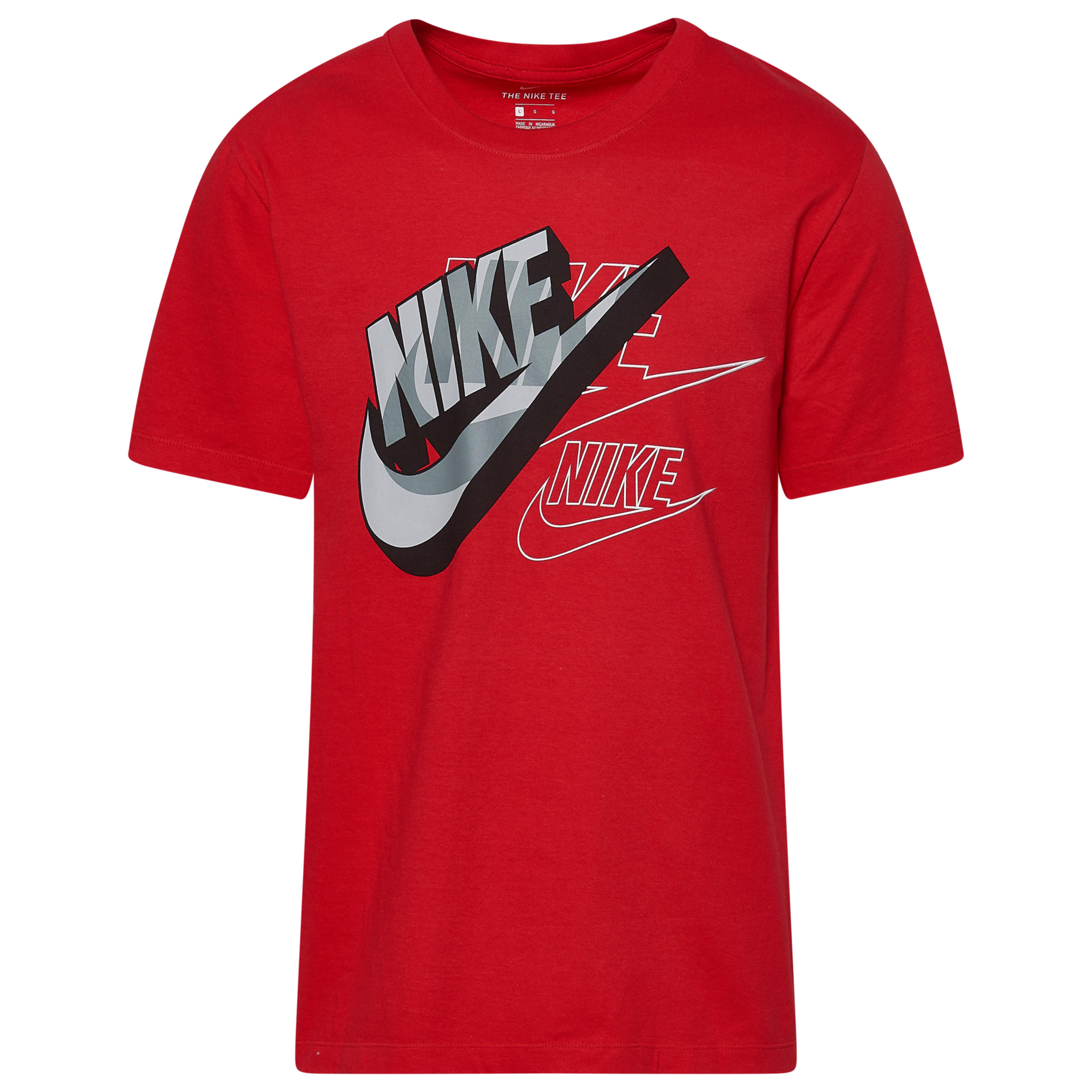 Nike Cotton Futura Mash T-shirt in University Red/Black/White (Red) for ...