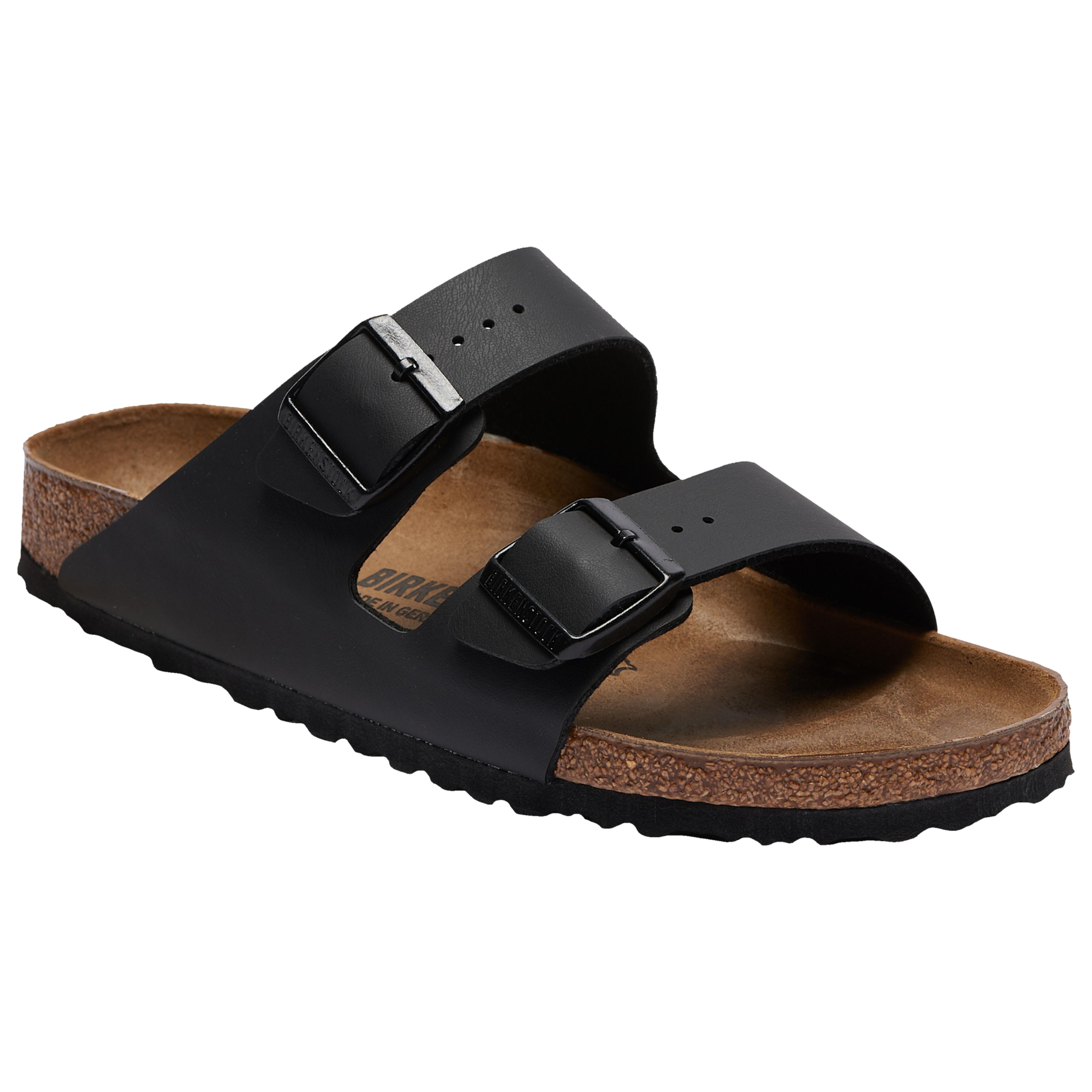 Birkenstock Leather Arizona Cork Sandals in Black Lyst