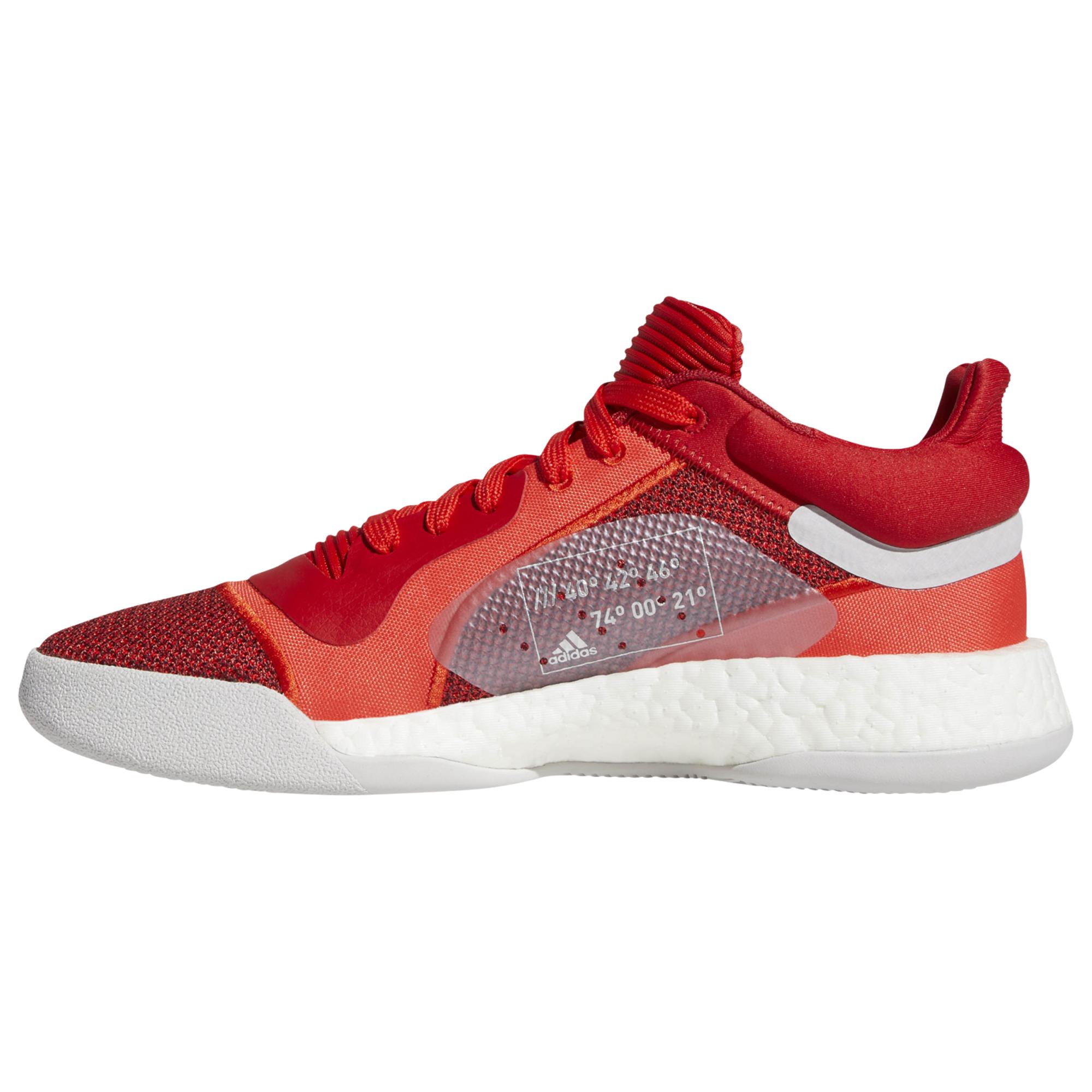 adidas Rubber Marquee Boost Low Basketball Shoes in Red for Men - Lyst