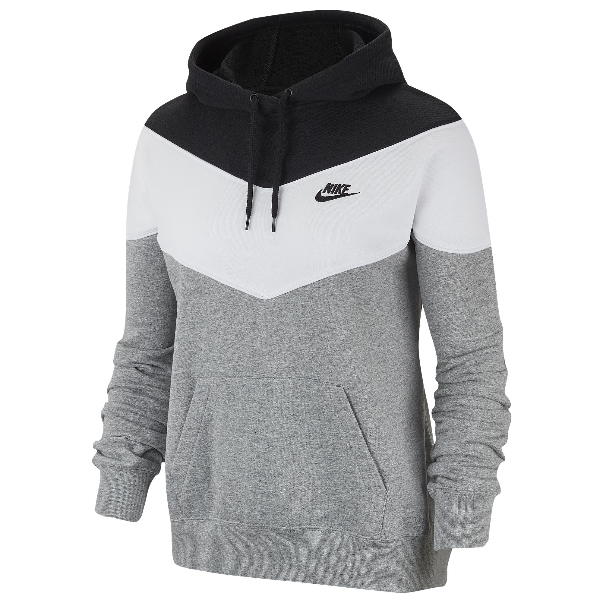 grey and white nike sweater