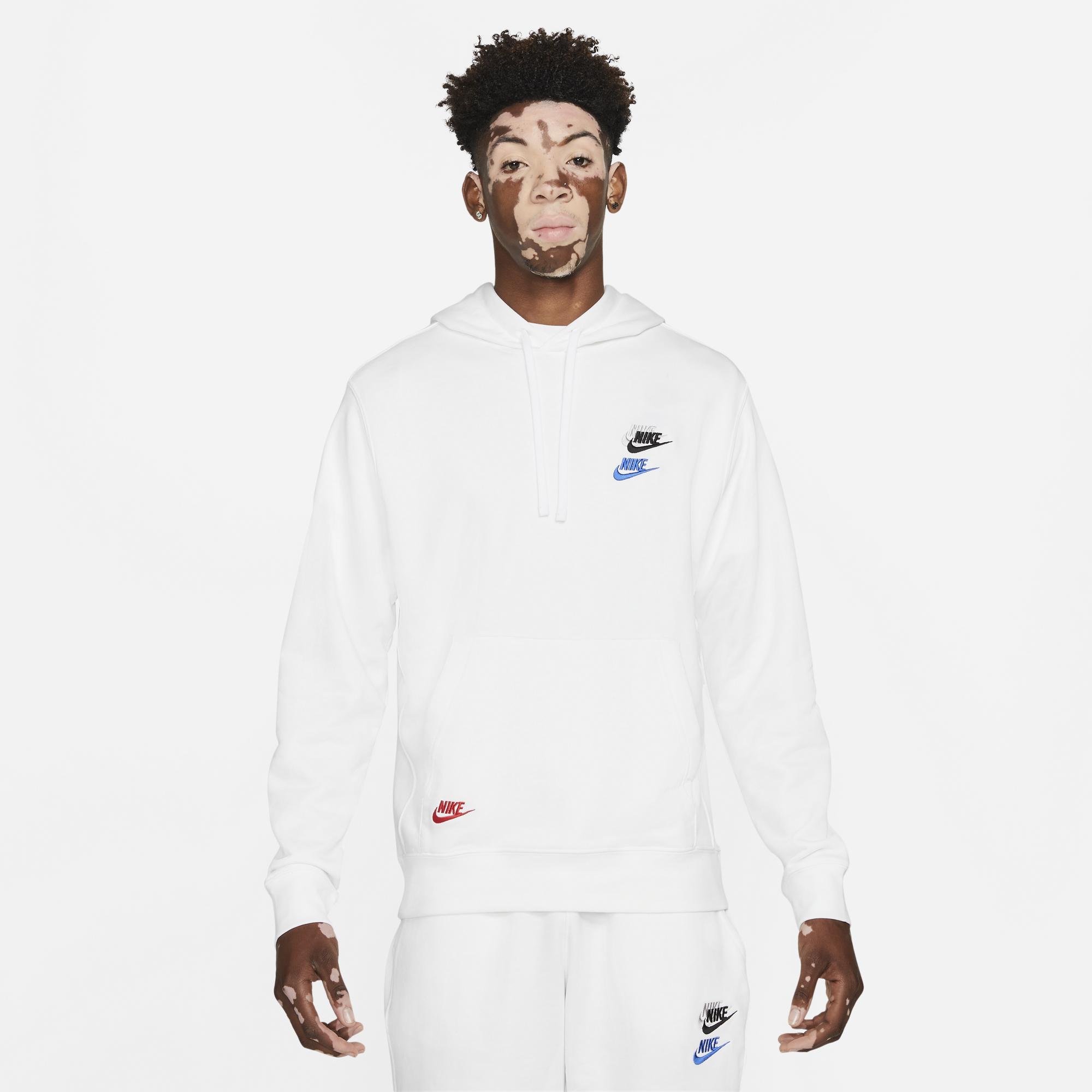 nike long sleeve french terry camouflage hoodie