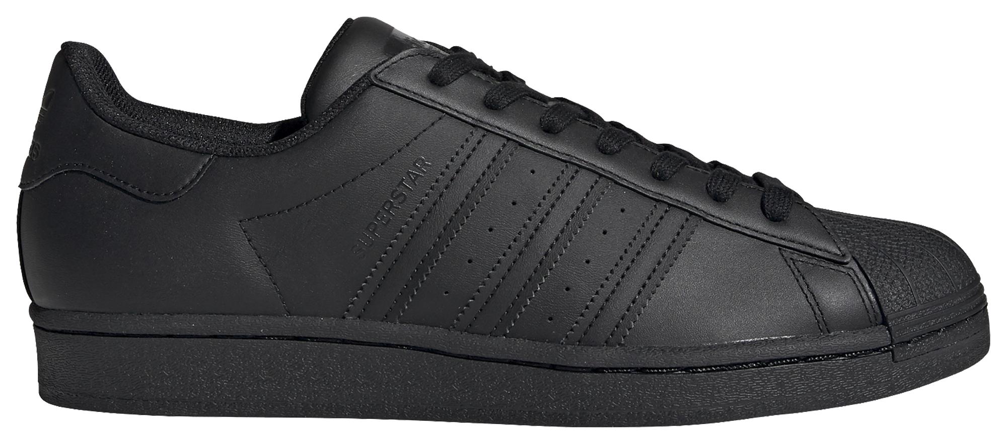 adidas superstar leather black