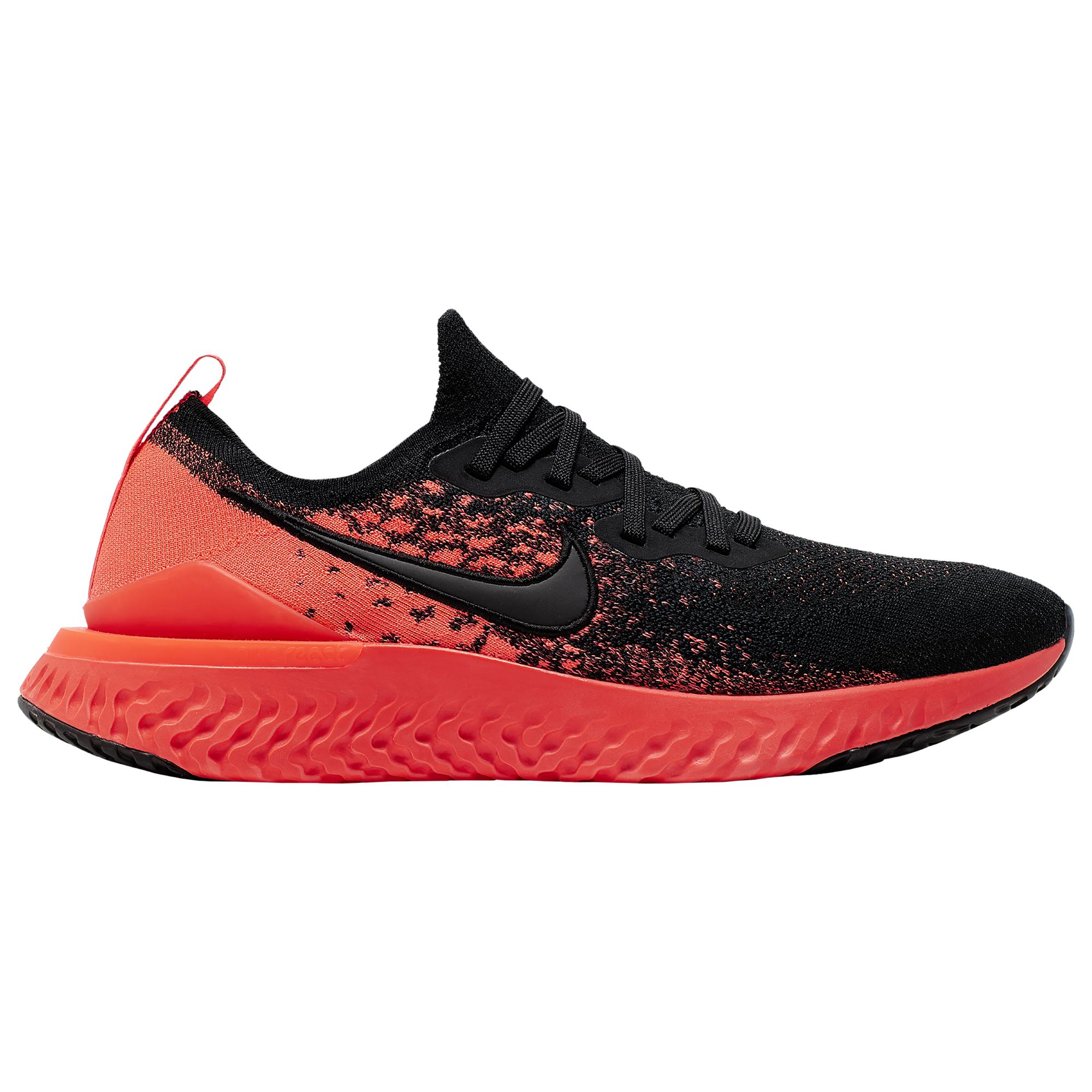 nike epic react flyknit 2 black bright crimson infrared