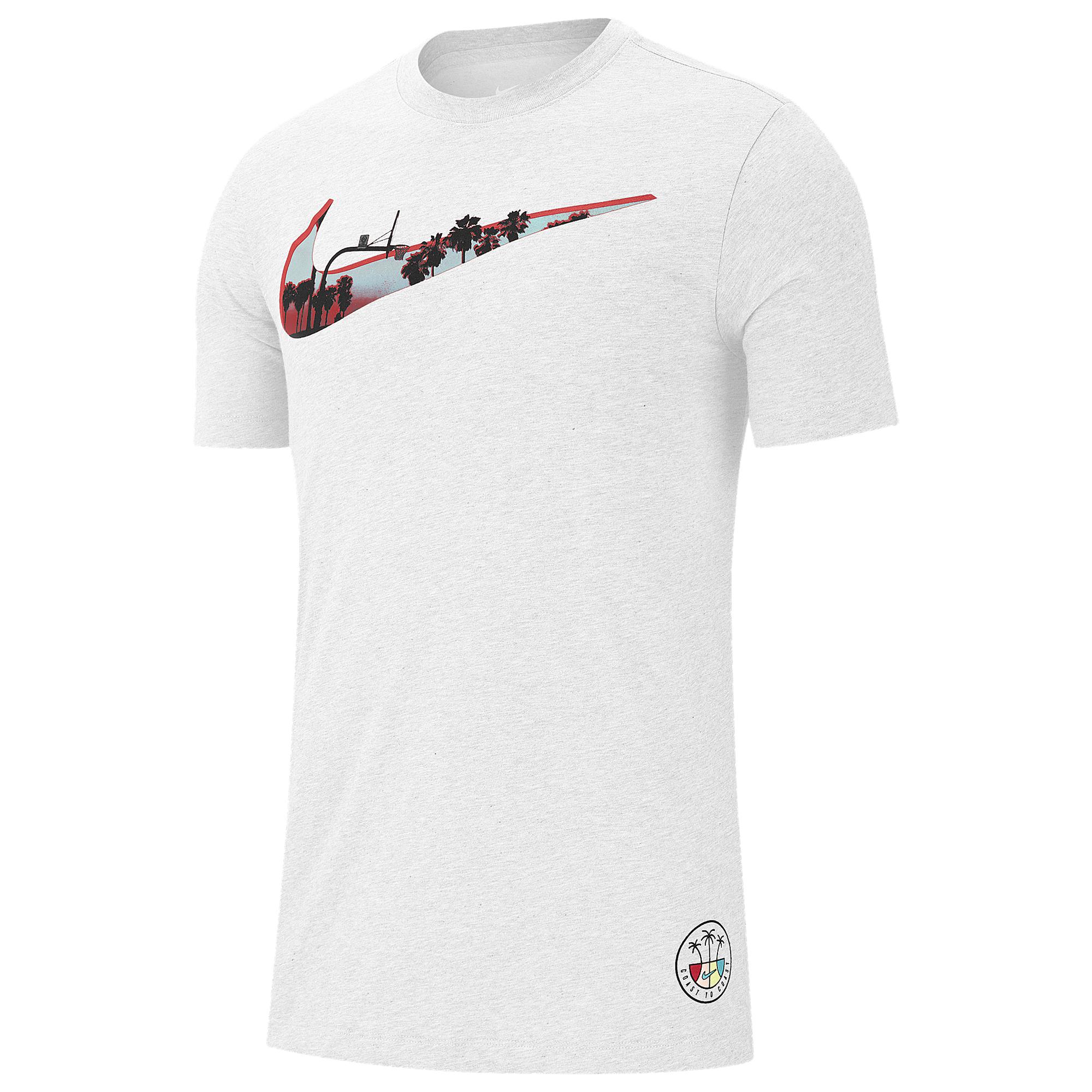 nike double swoosh t shirt white