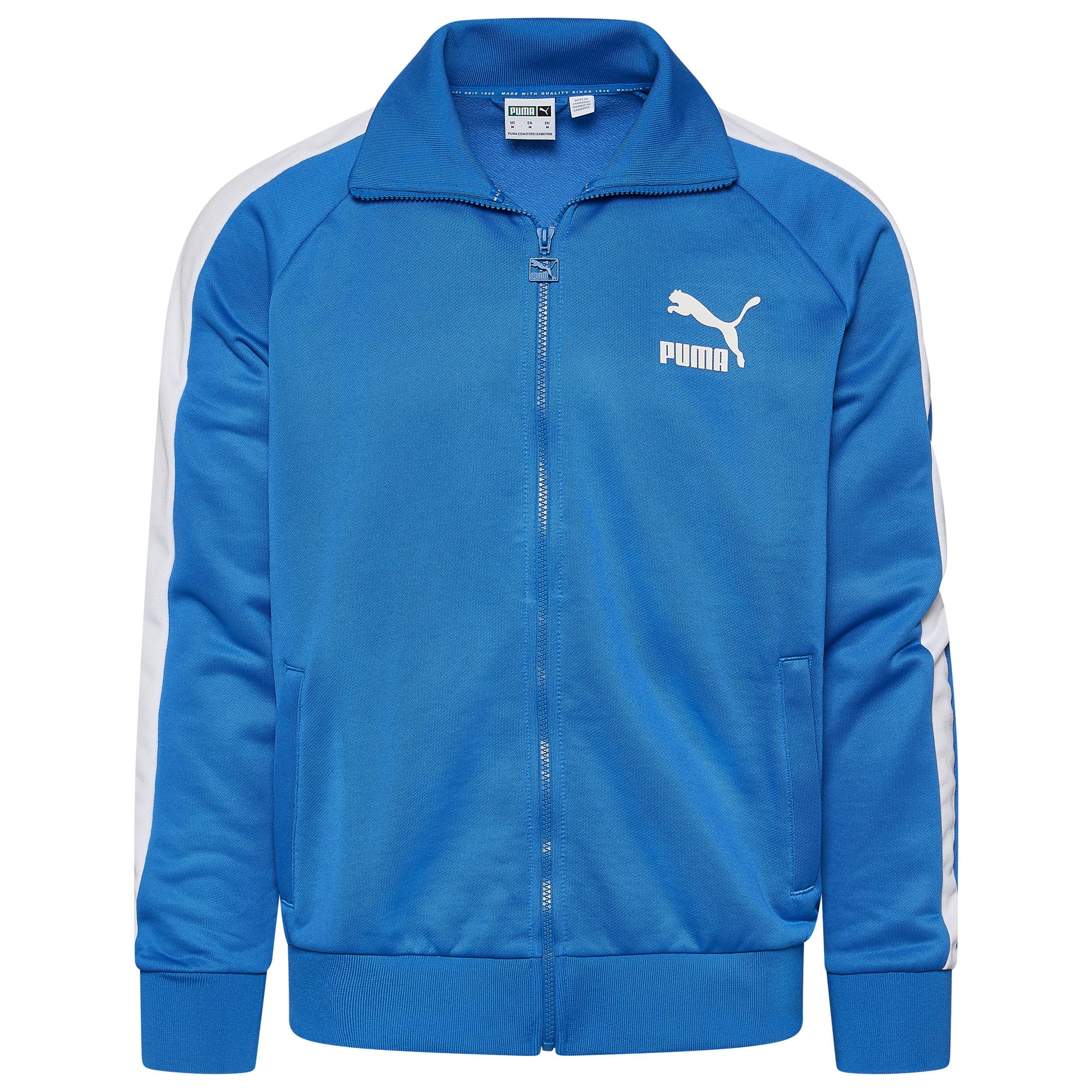 PUMA Synthetic Iconic T7 Track Jacket in Blue for Men - Lyst