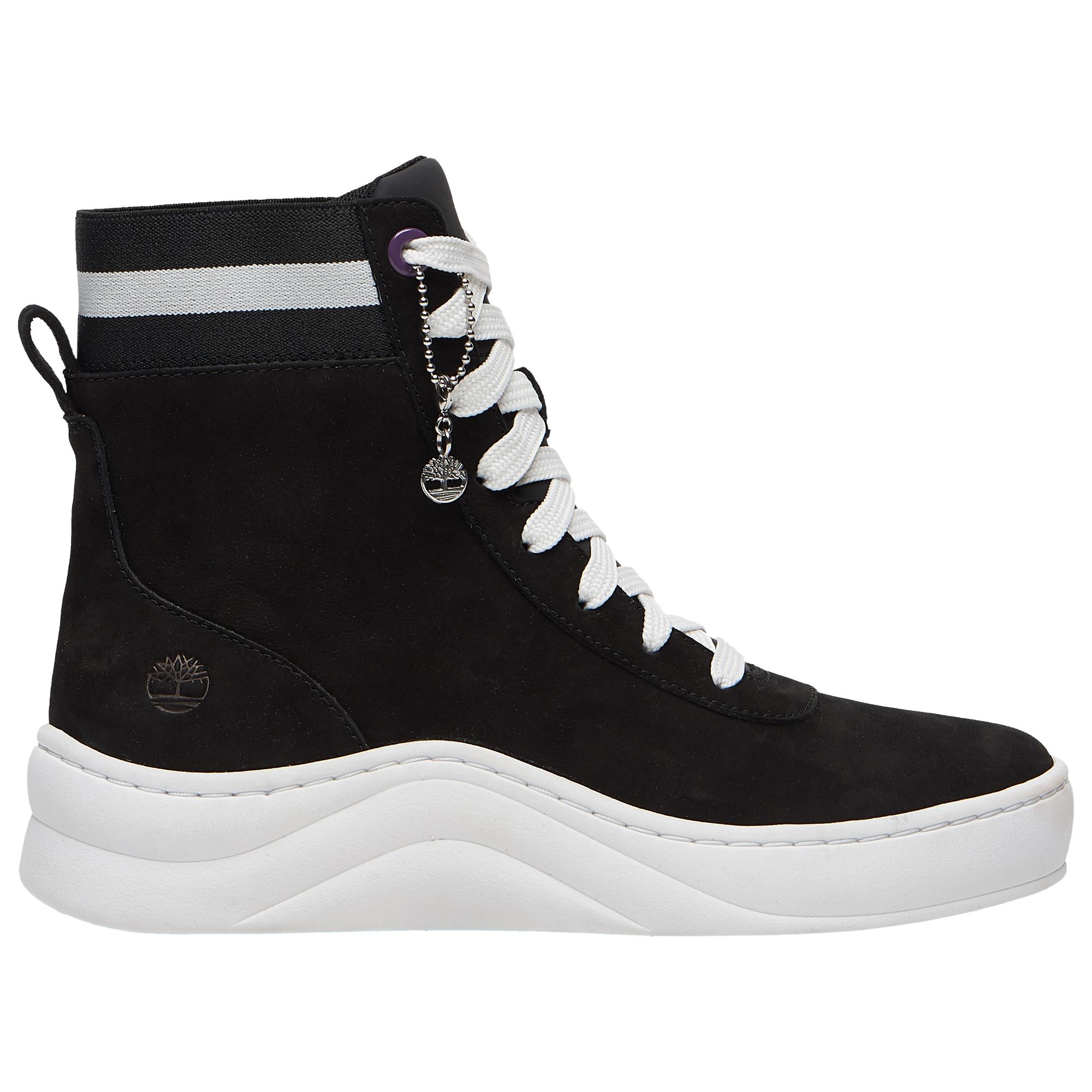 Timberland Leather Ruby Ann Hightop Sneakers Outdoor Boots in Black Nubuck  (Black) - Lyst