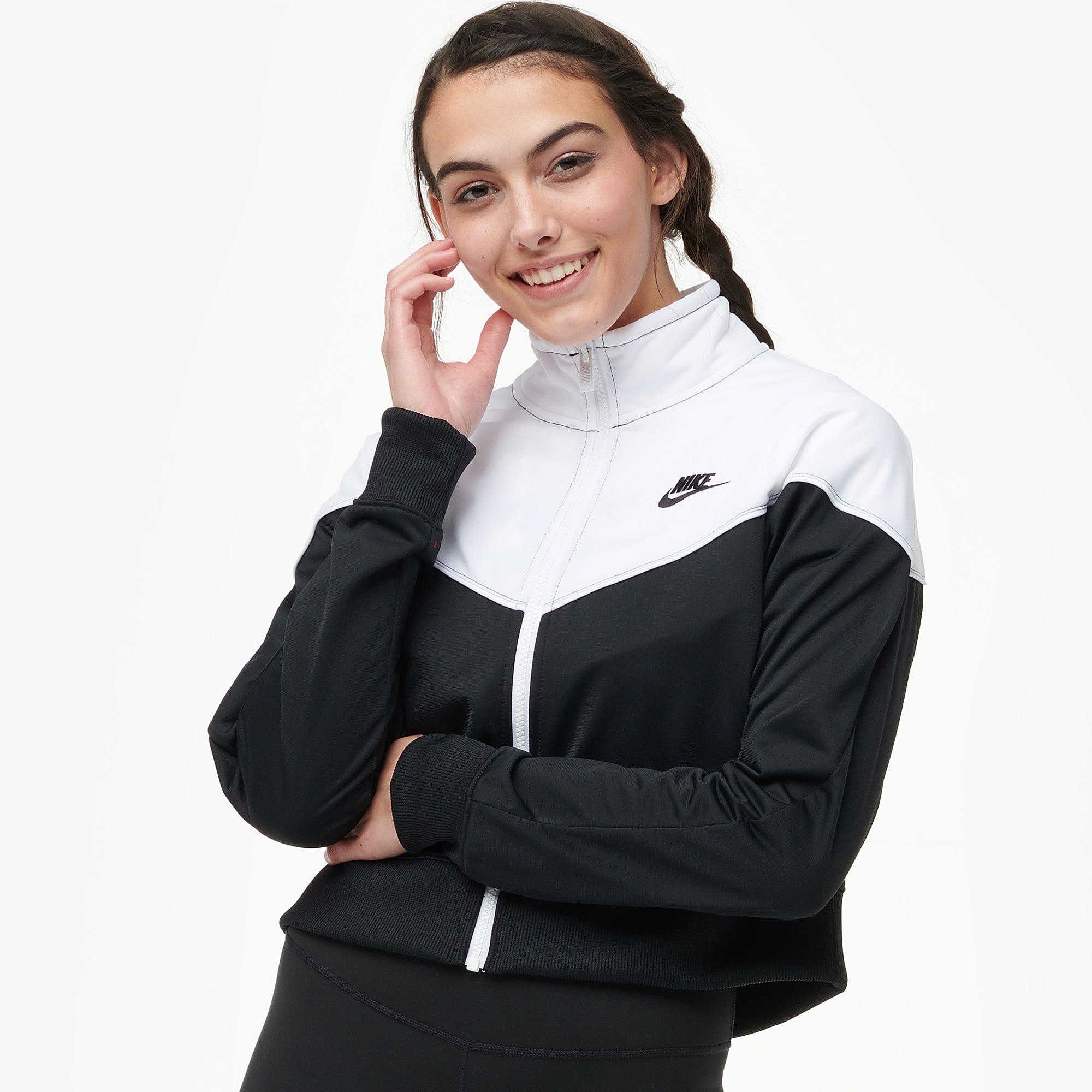nike cropped track jacket