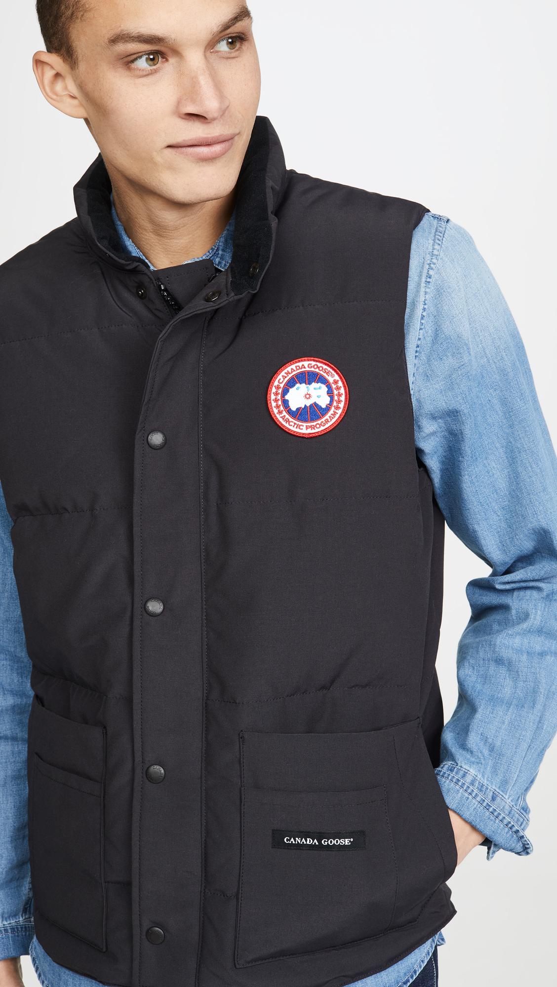 Canada Goose Synthetic Freestyle Crew Vest in Navy (Blue) for Men - Lyst