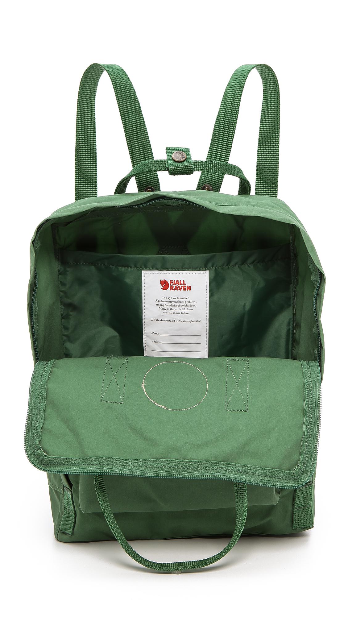 Fjallraven Synthetic Kanken Backpack in Green for Men Lyst