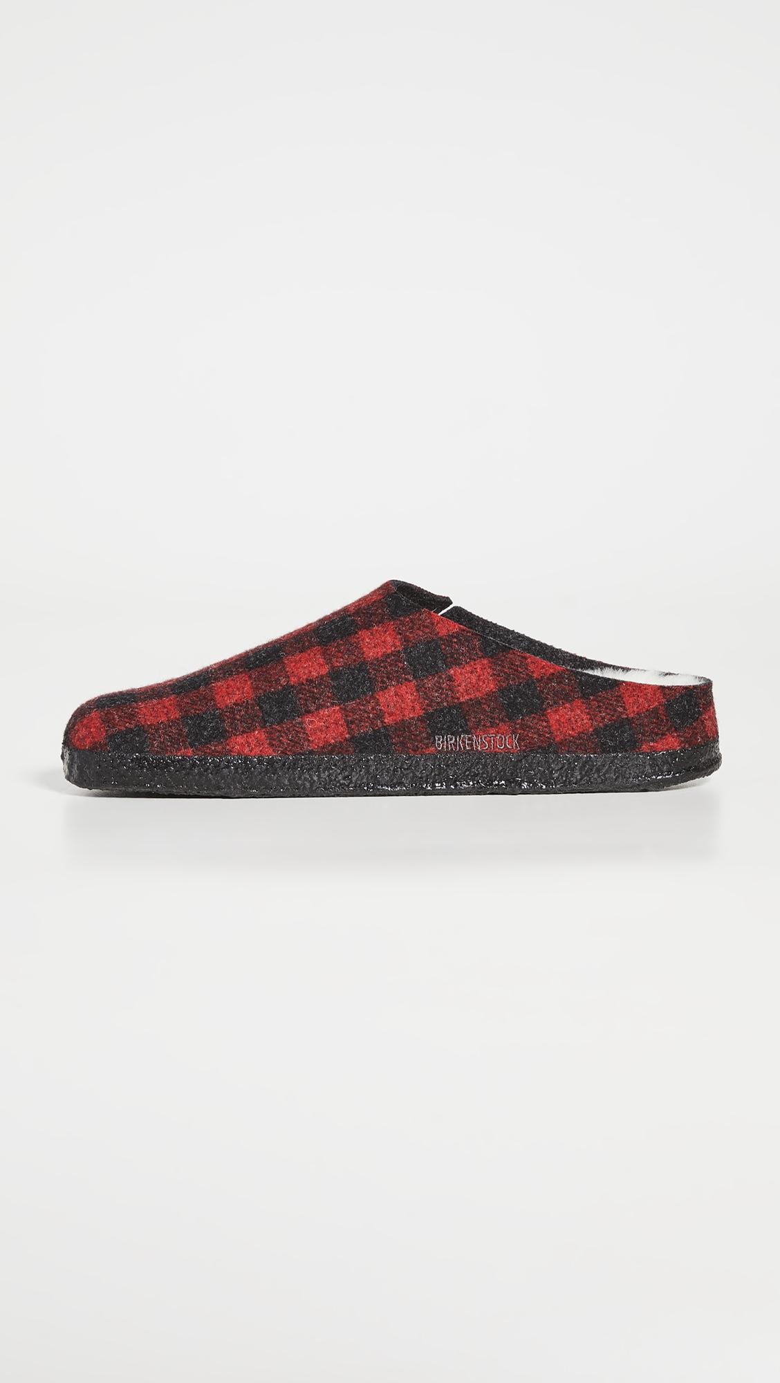 birkenstock zermatt red plaid
