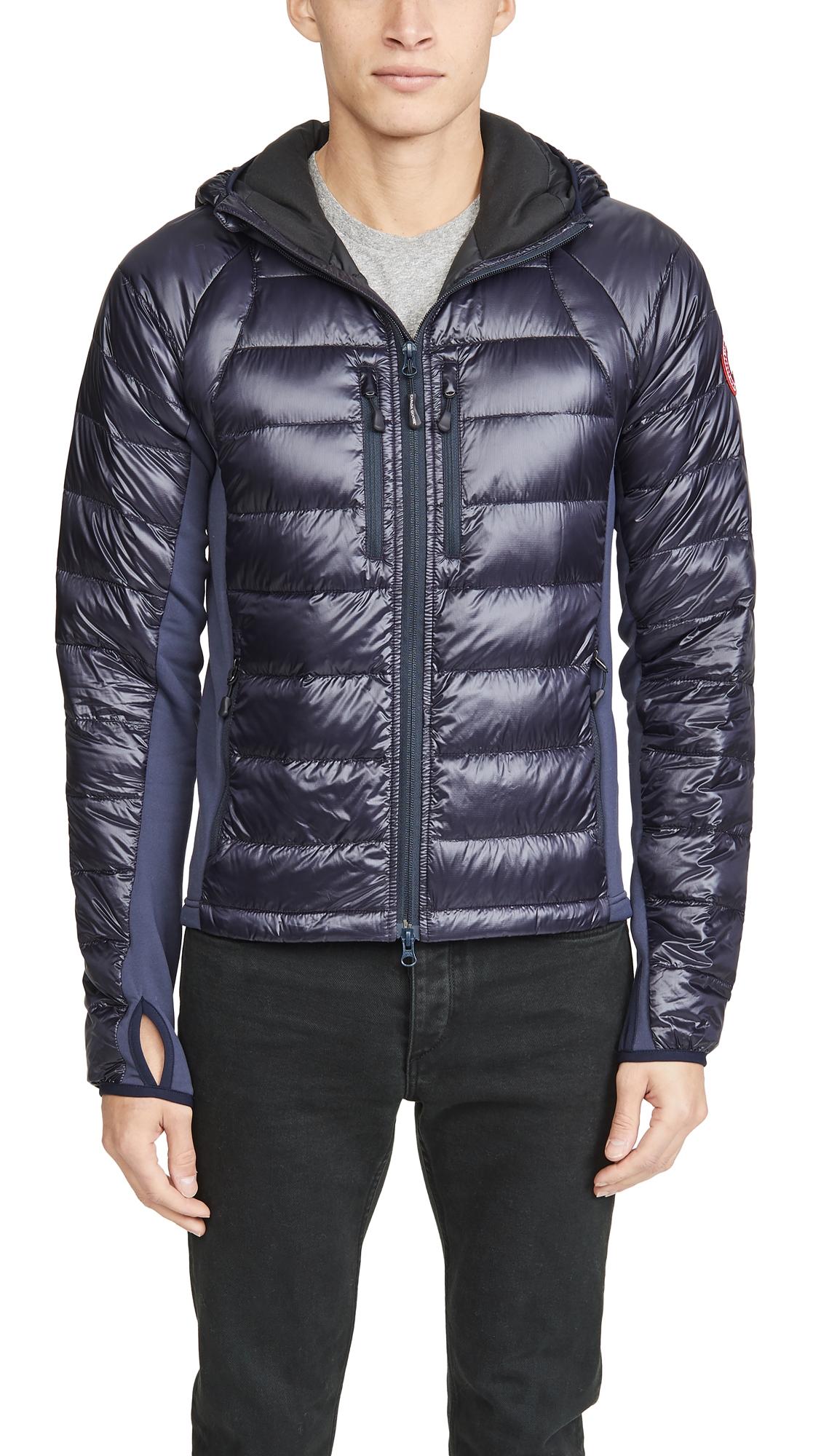Canada Goose Synthetic Hybridge Lite Hoodie Jacket in Navy (Blue) for Men Lyst