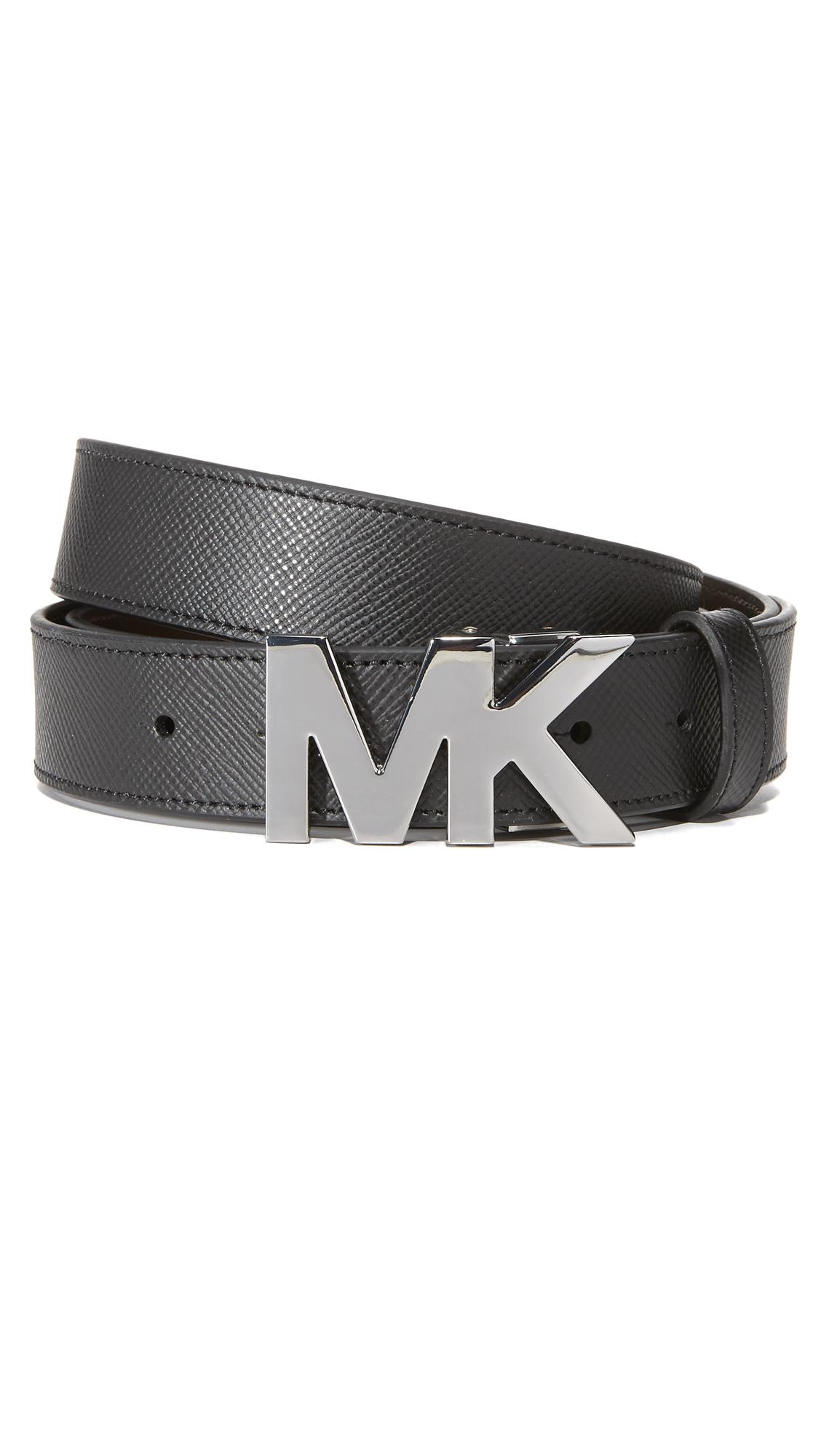 Michael Kors Leather Customizable Belt Set in Black for Men Lyst