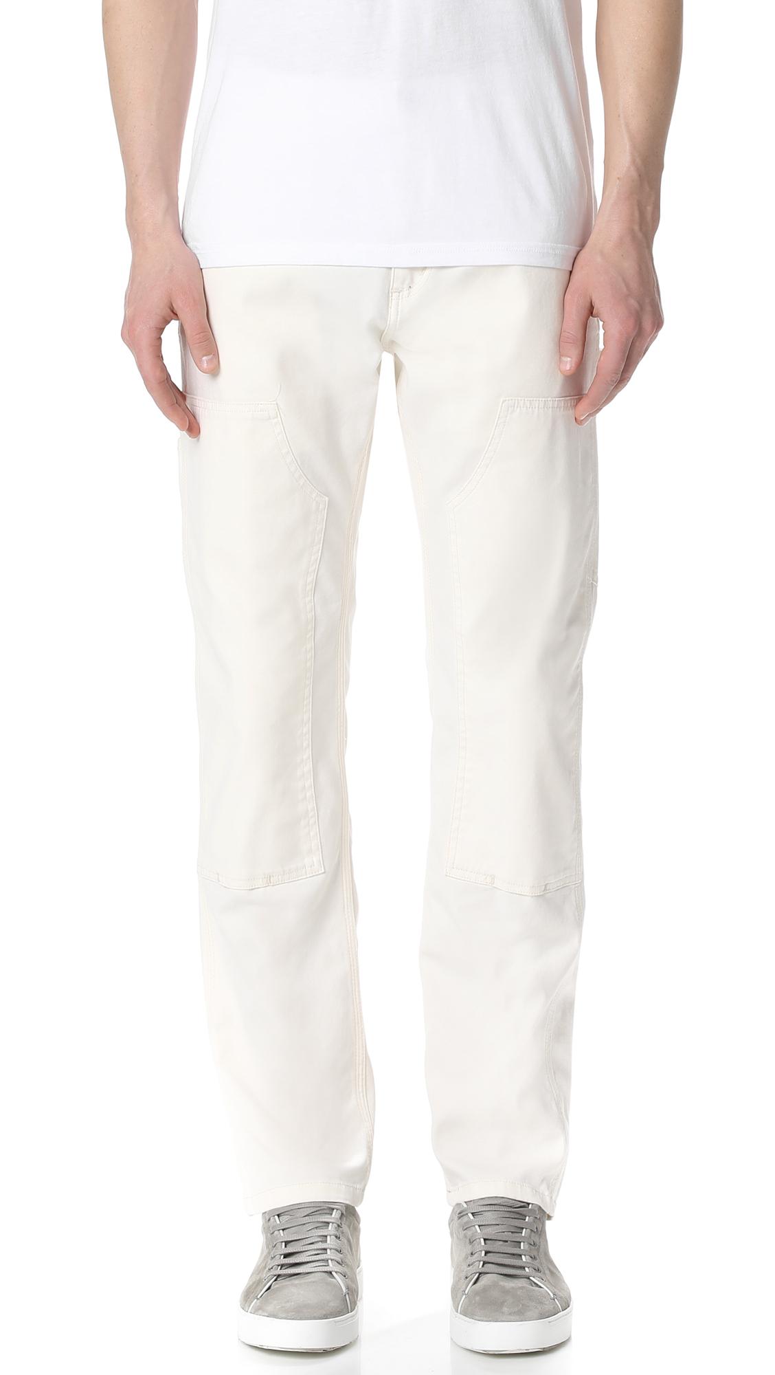 Carhartt WIP Canvas Ruck Double Knee Pants in White for Men - Lyst