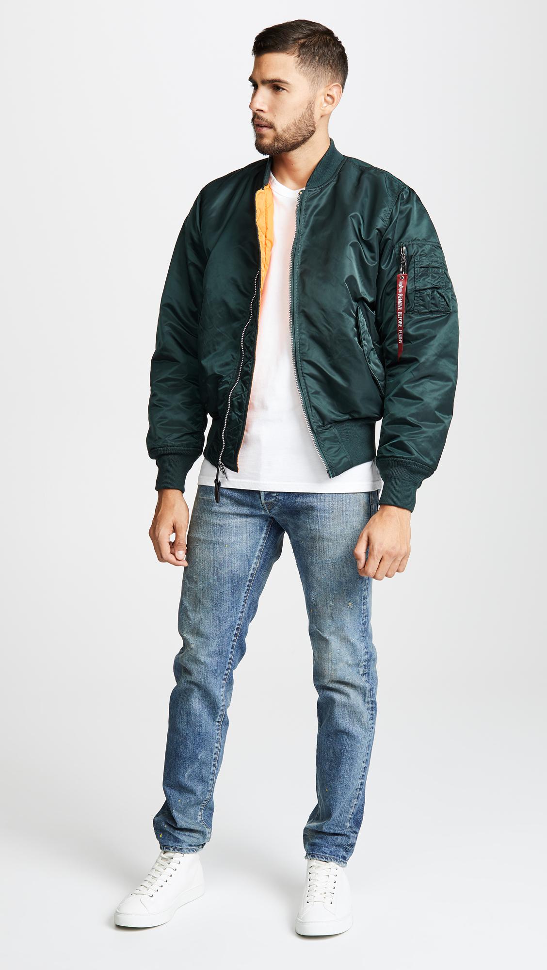 Alpha Industries Synthetic Ma 1 Core Blood Chit Flight Jacket In Green For Men Lyst Alpha Industries Synthetic Ma 1 Core Blood Chit Flight Jacket In Green For Men Lyst