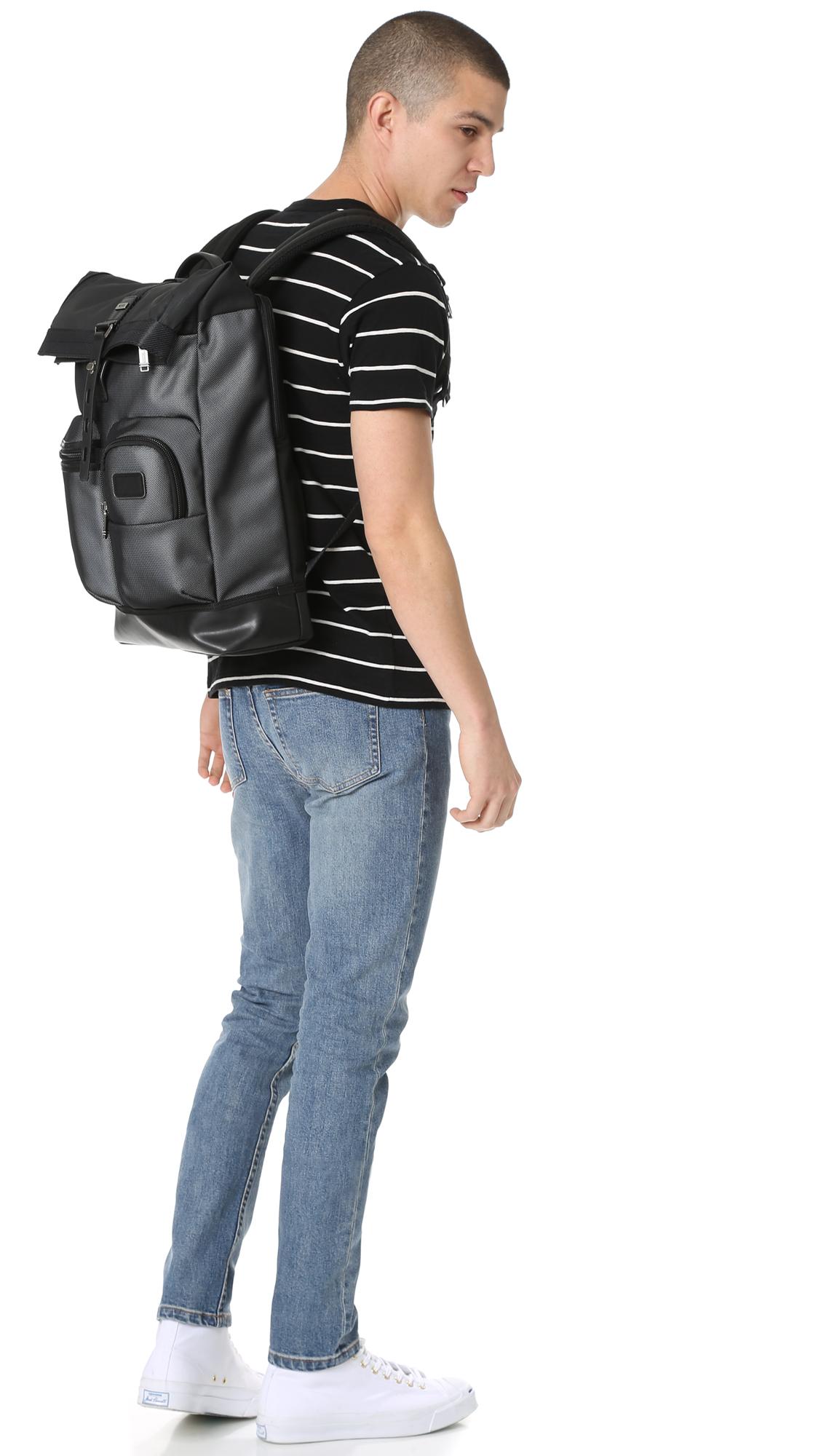 tumi luke roll top backpack