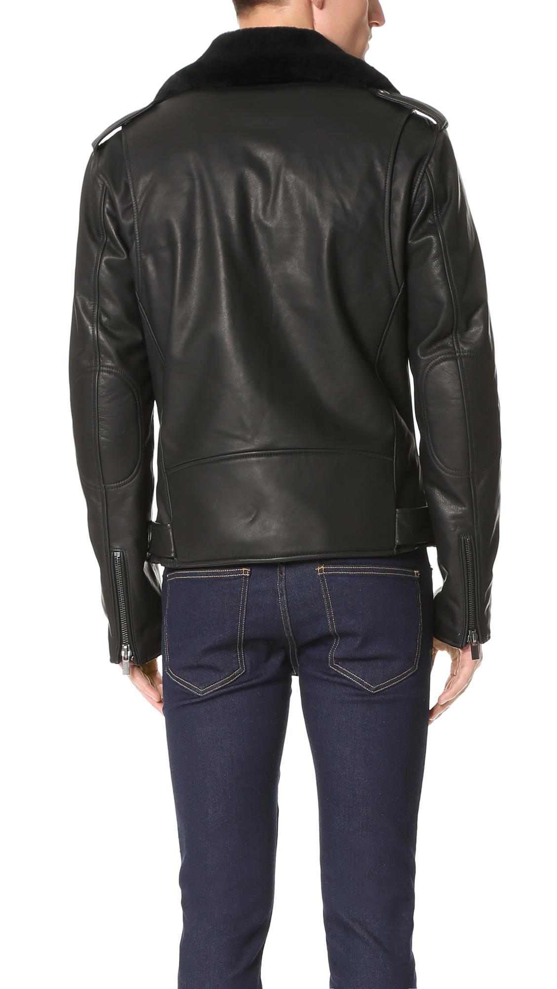 Lyst - Blk Dnm Fringed Leather Jacket in Black for Men