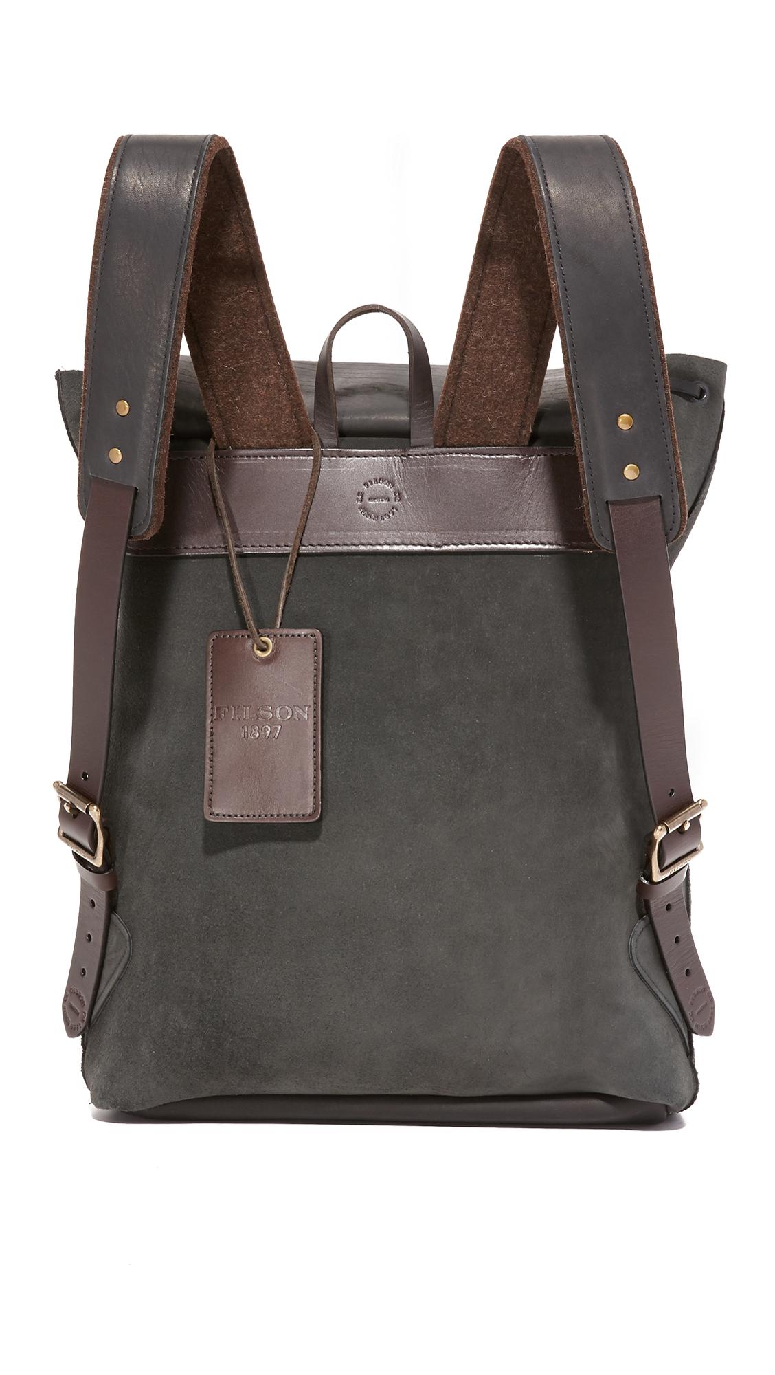 Lyst Filson Rugged Suede Backpack in Gray for Men